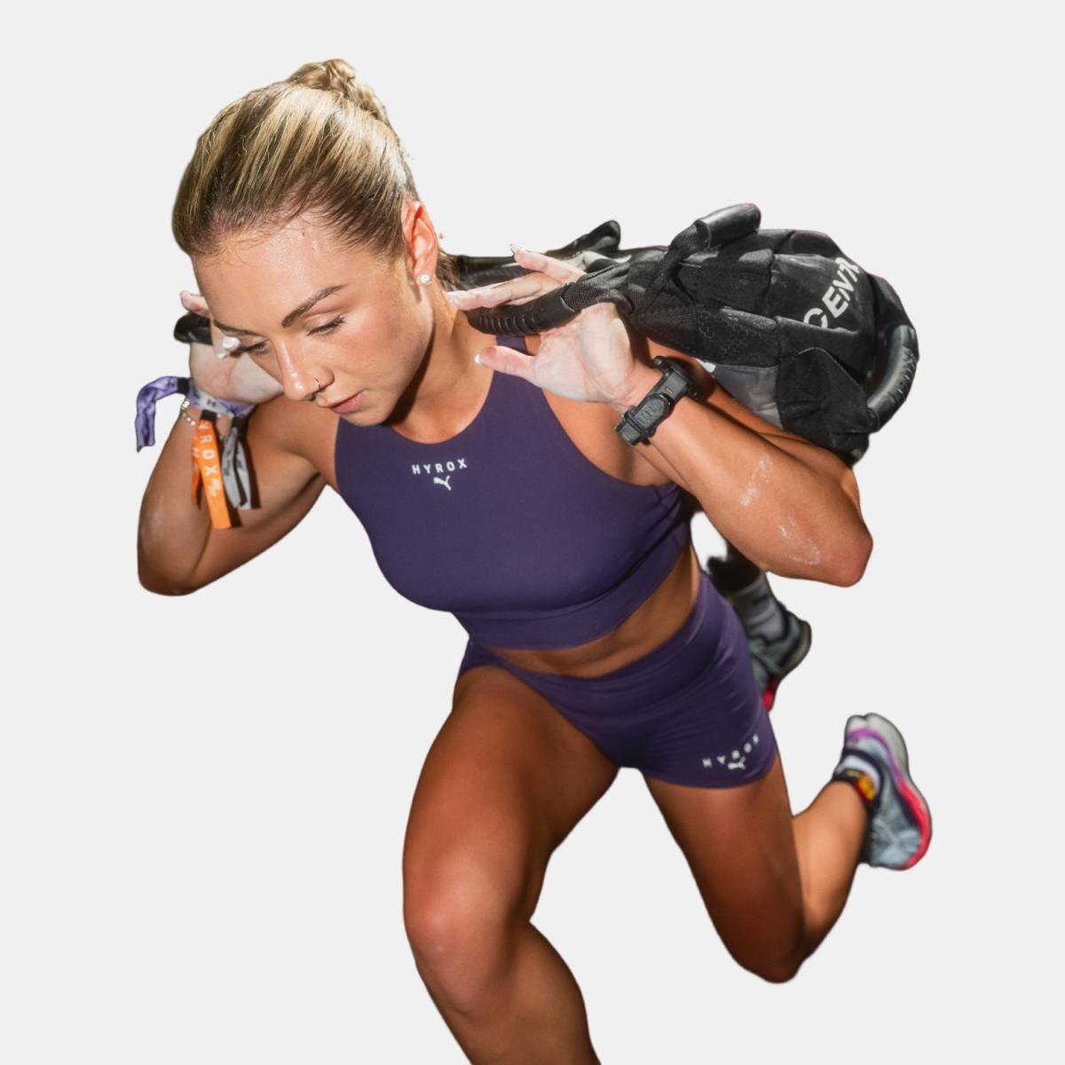 Tops de Training de Mulher HYROX SHAPELUXE HIGH NECK Roxo-4