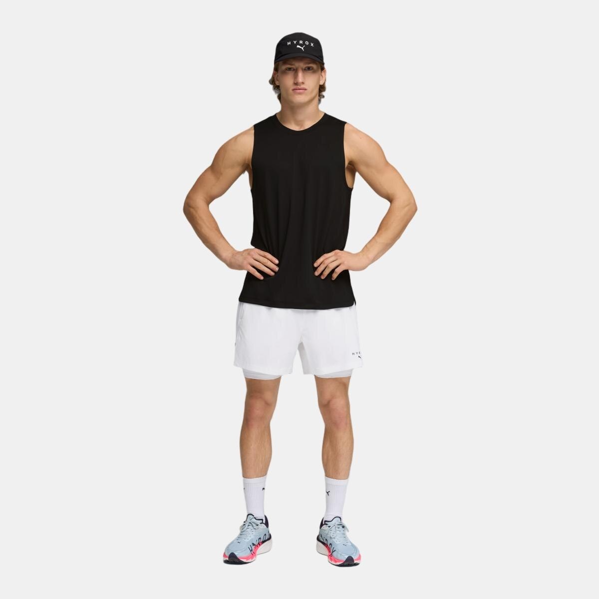 Camisola sem Mangas de Training de Homem X HYROX CLOUDSPUN CITY Preto-3