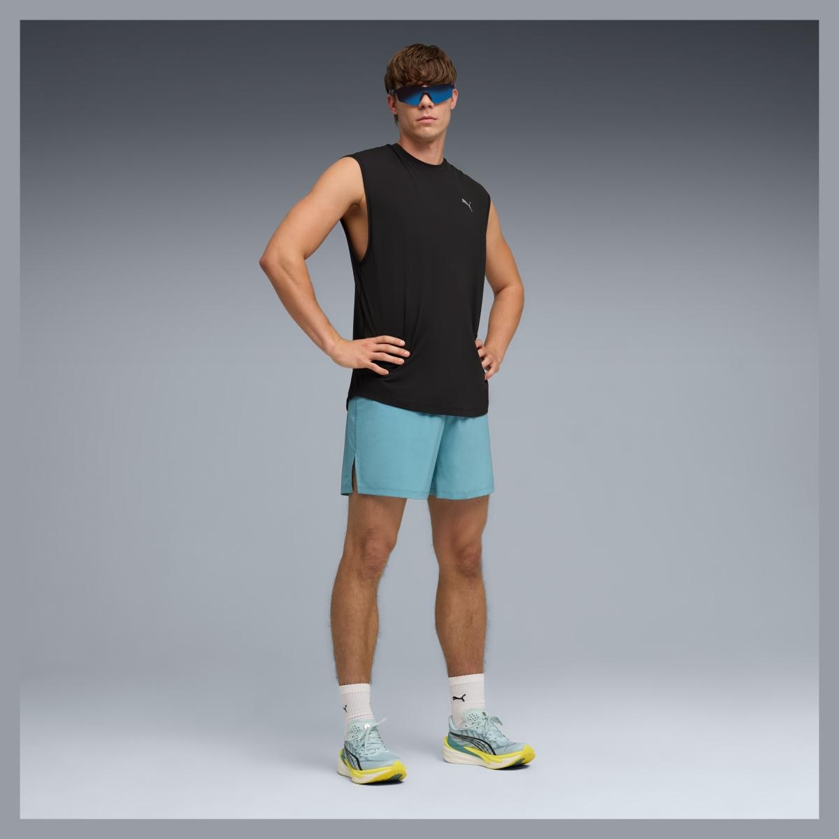 Calções de Running de Homem DREAMRUN DryCELL - 5" Azul-4