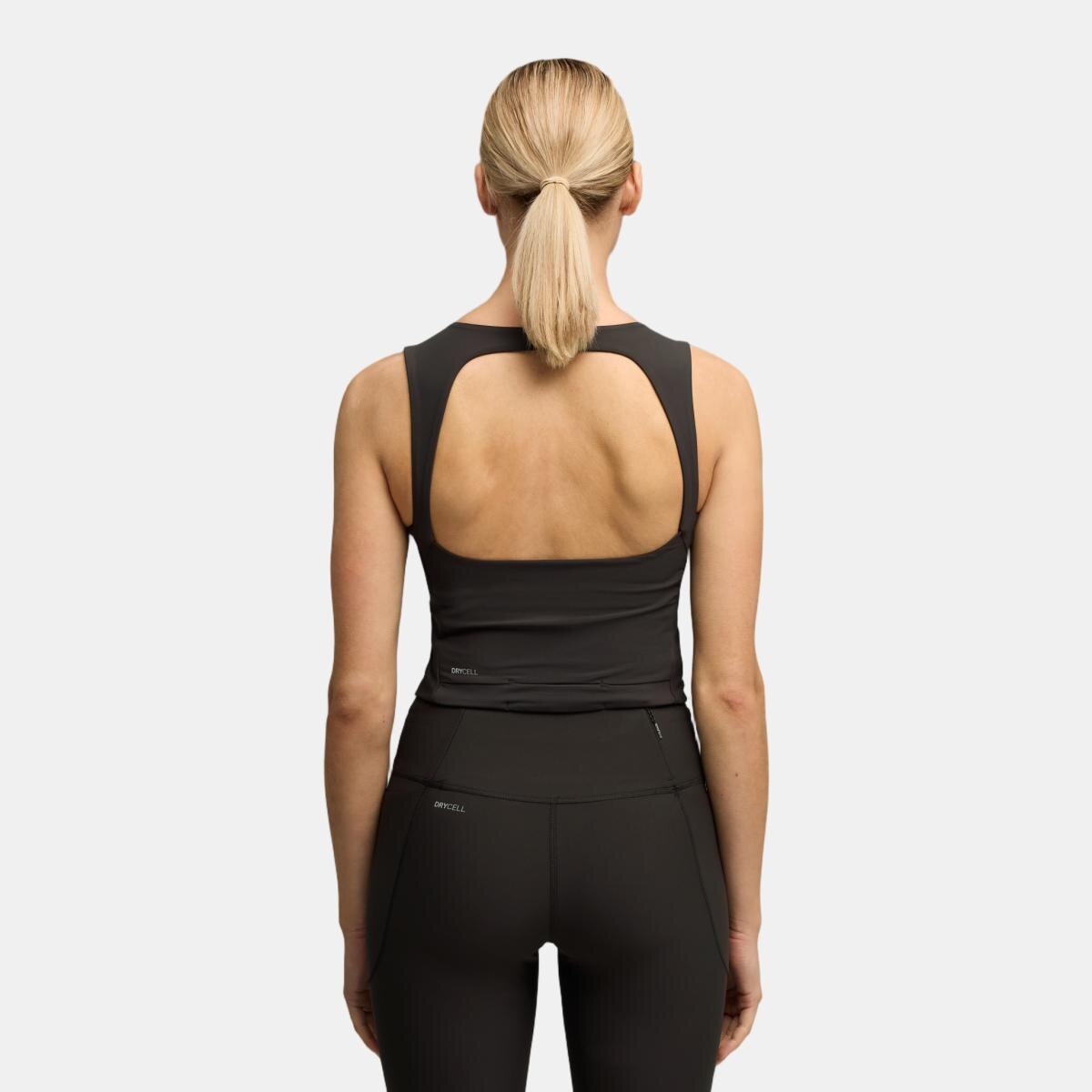 Tops de Running de Mulher RUN LIGHTSTRIDE CROP Preto-4