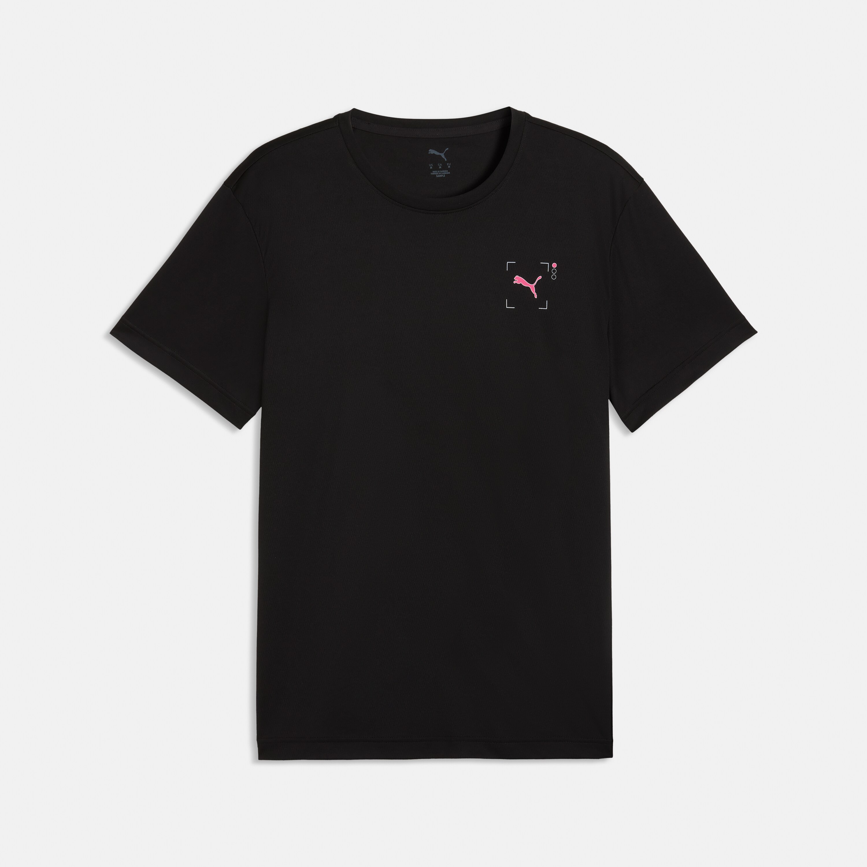T-shirt de Running de Homem Run Illustration Graphic Preto-4
