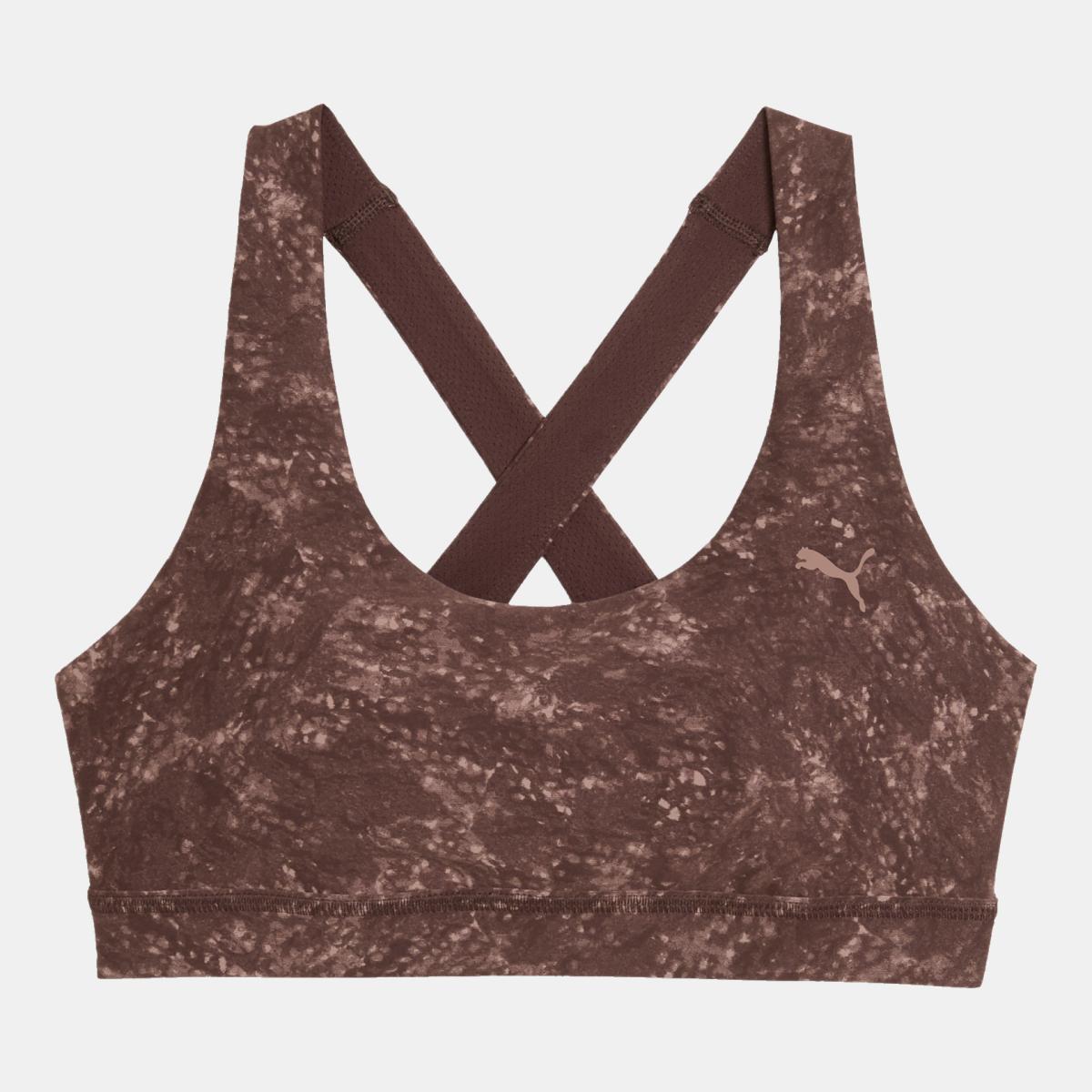 Top de Training de Mulher Cloudspun Mid Castanho-4