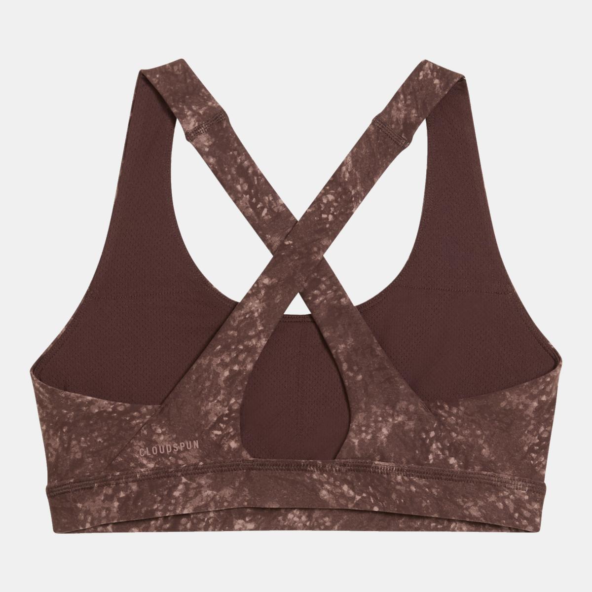 Top de Training de Mulher Cloudspun Mid Castanho-5