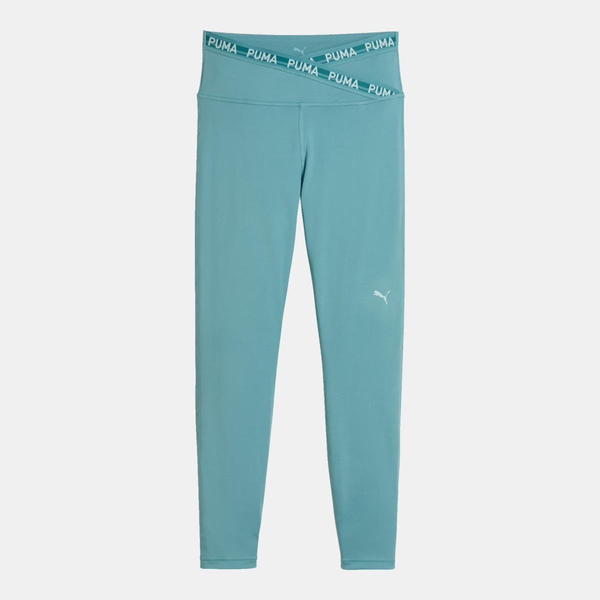 Leggings de Training de Mulher Strong Cross Front Tight Azul-4