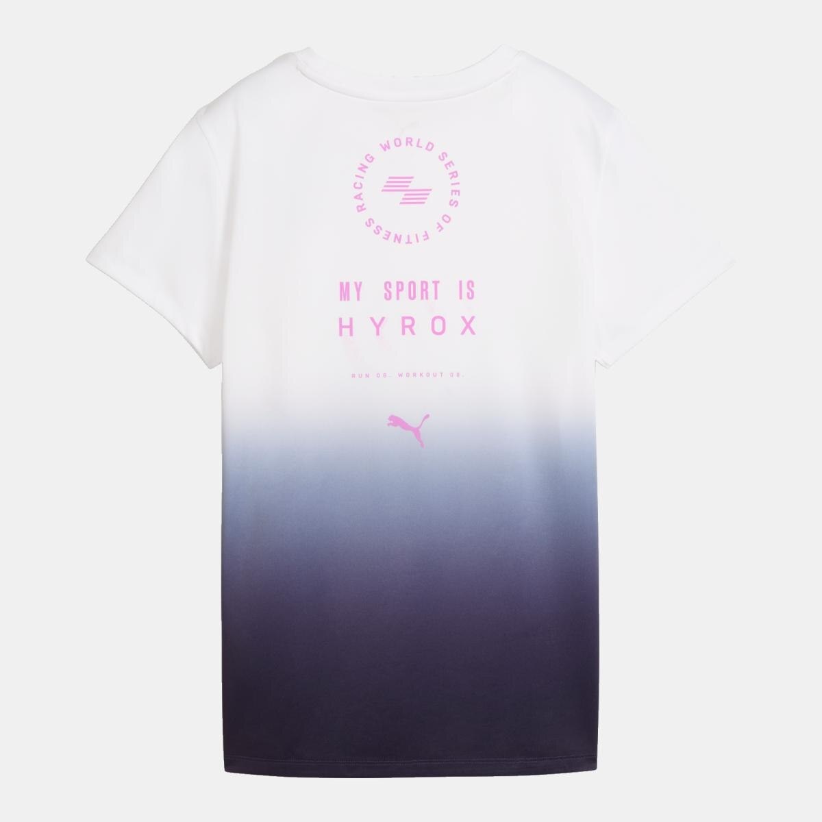 T-shirt de Training de Mulher X HYROX POLY GRAPHIC Branco-4