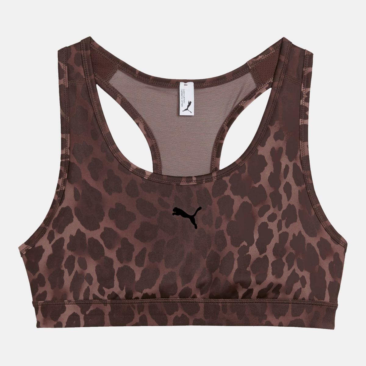 Top de Training de Mulher 4KEEPS Spotted Haze MID Castanho-4