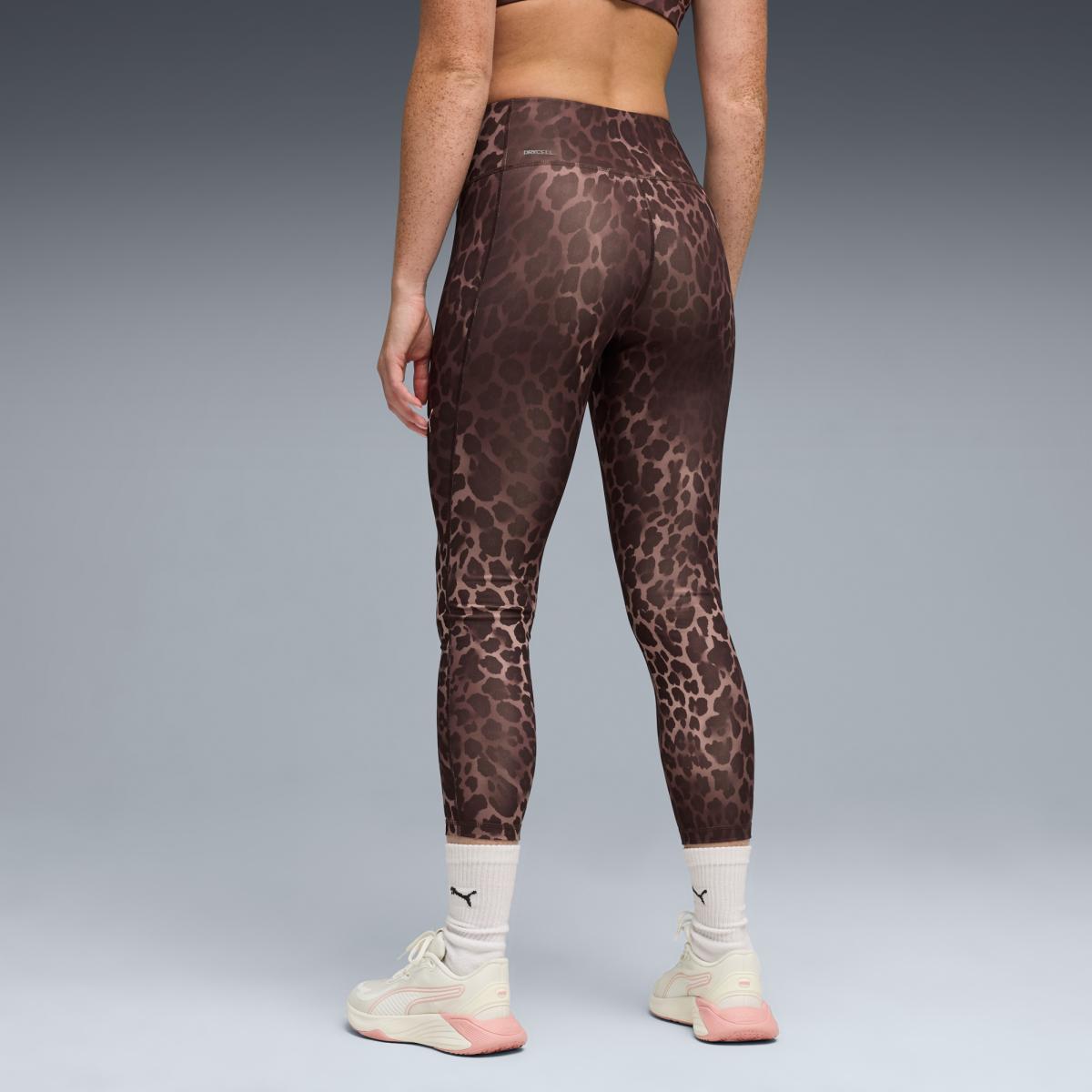 Leggings de Training de Mulher TAD Ess Spotted Haze Tight Castanho-2
