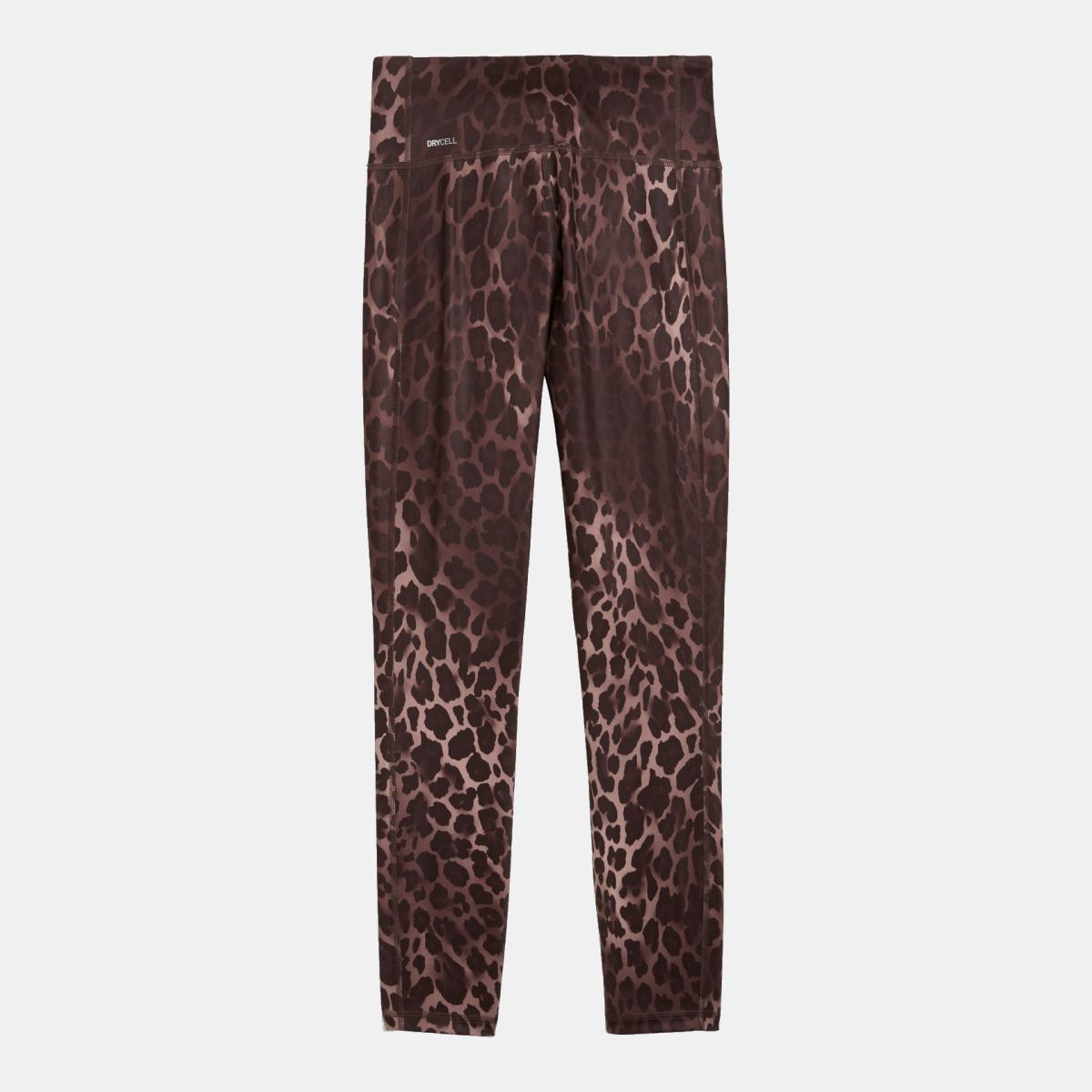 Leggings de Training de Mulher TAD Ess Spotted Haze Tight Castanho-5