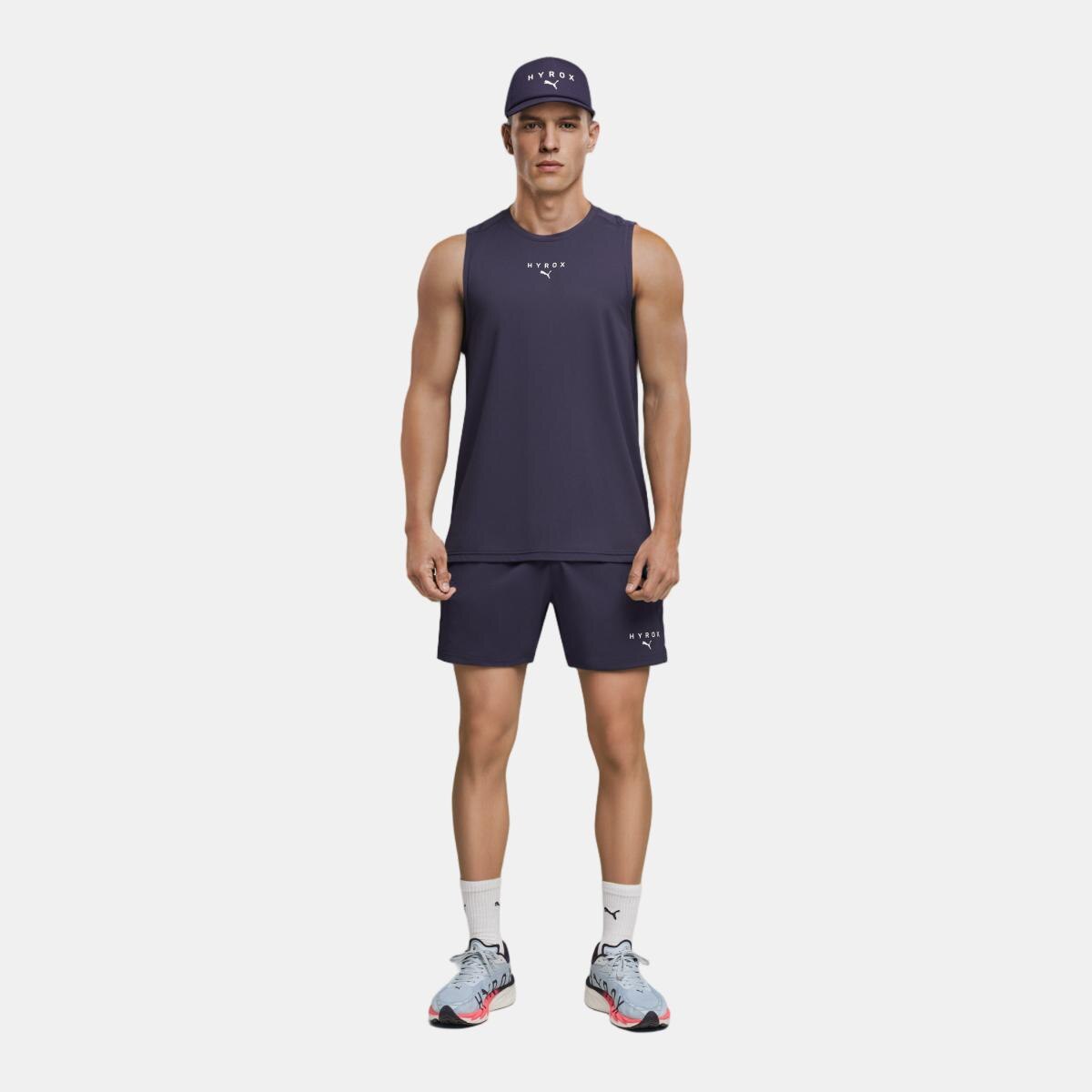Camisola sem Mangas de Training de Homem X HYROX DRYELITE Roxo-3