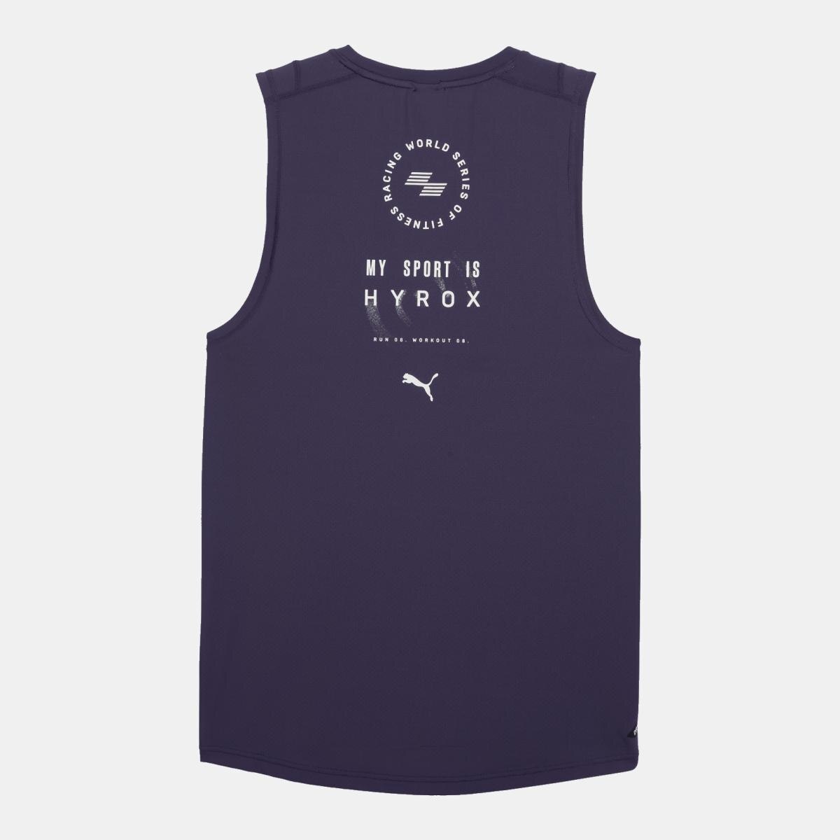 Camisola sem Mangas de Training de Homem X HYROX DRYELITE Roxo-6
