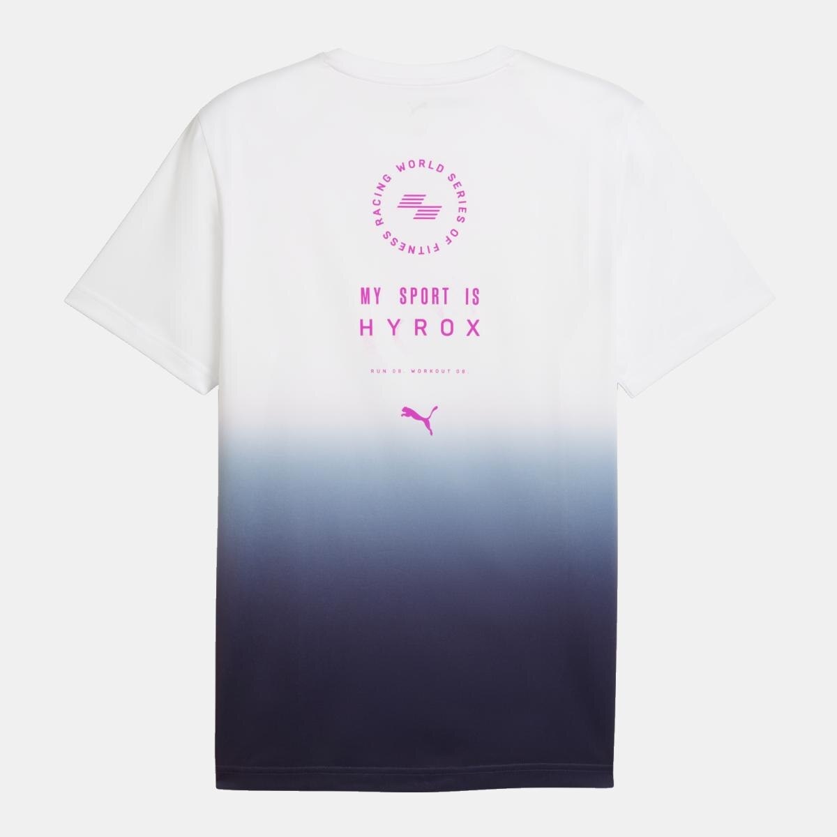 T-shirt de Training de Homem X HYROX POLY GRAPHIC Branco-5