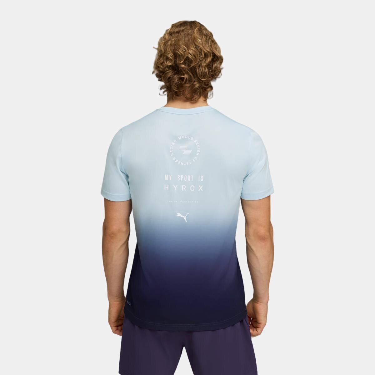 T-shirt de Training de Homem X HYROX POLY GRAPHIC Branco-2
