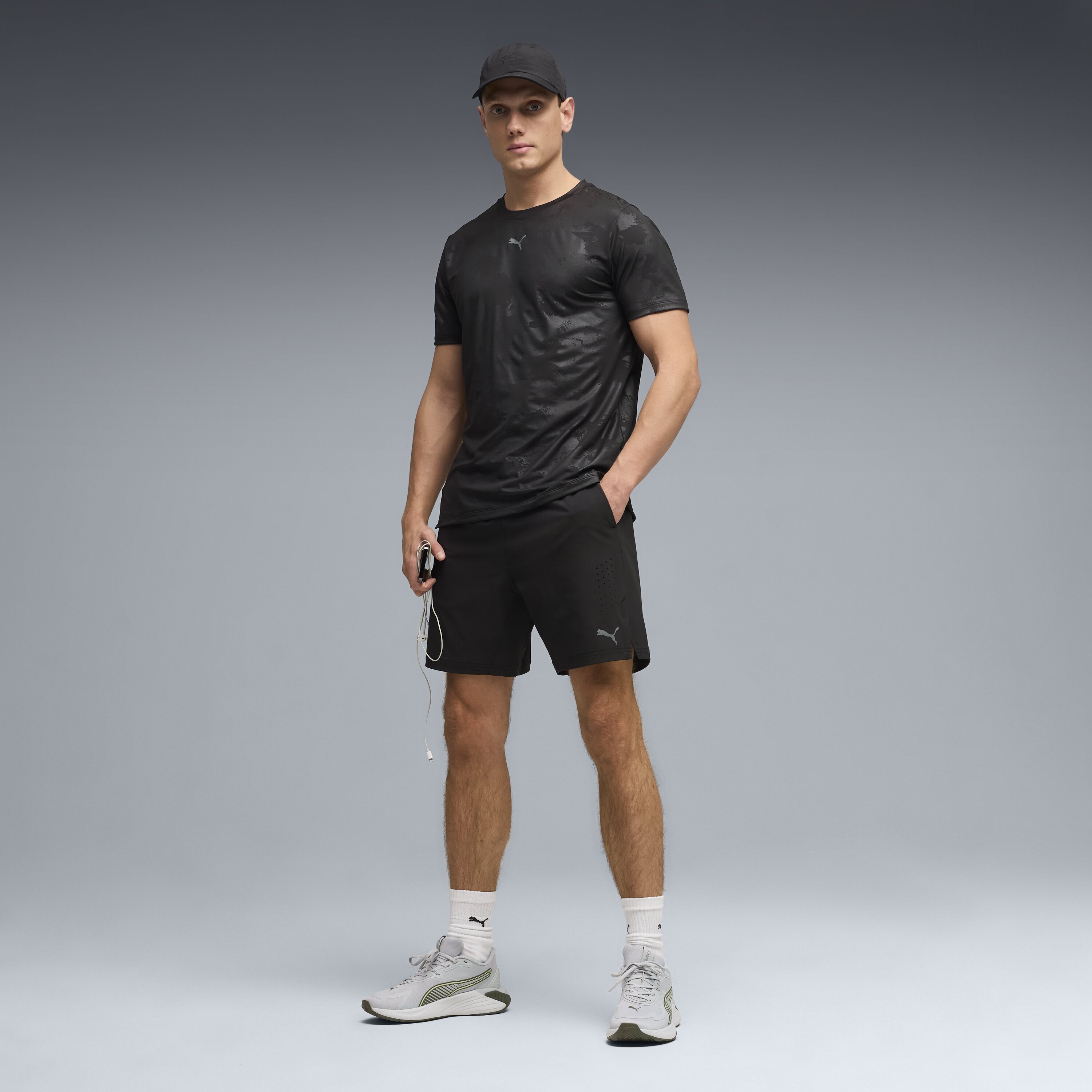 Calções de Training de Homem PWRMODE - 7" Preto-4