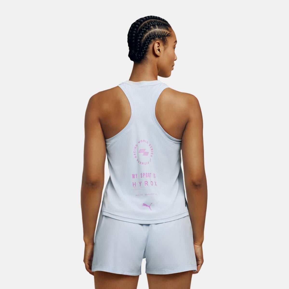 Tops de Training de Mulher X HYROX DRYELITE Azul-2