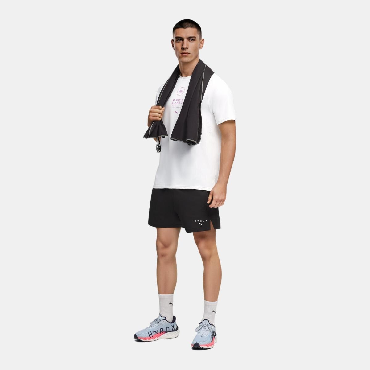 T-shirt de Training de Homem X HYROX DRYELITE Branco-3