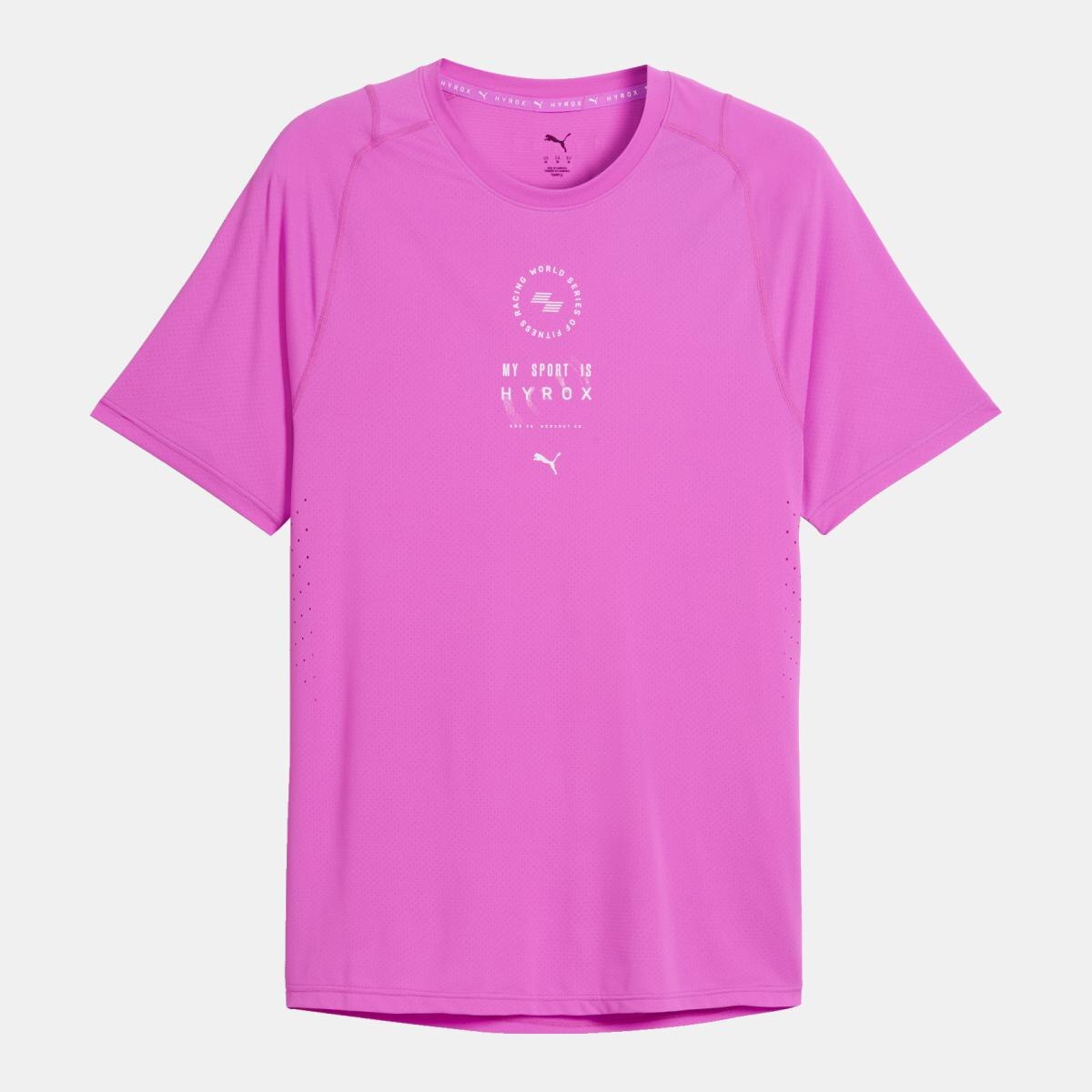 T-shirt de Training de Homem X HYROX DRYELITE Rosa-5