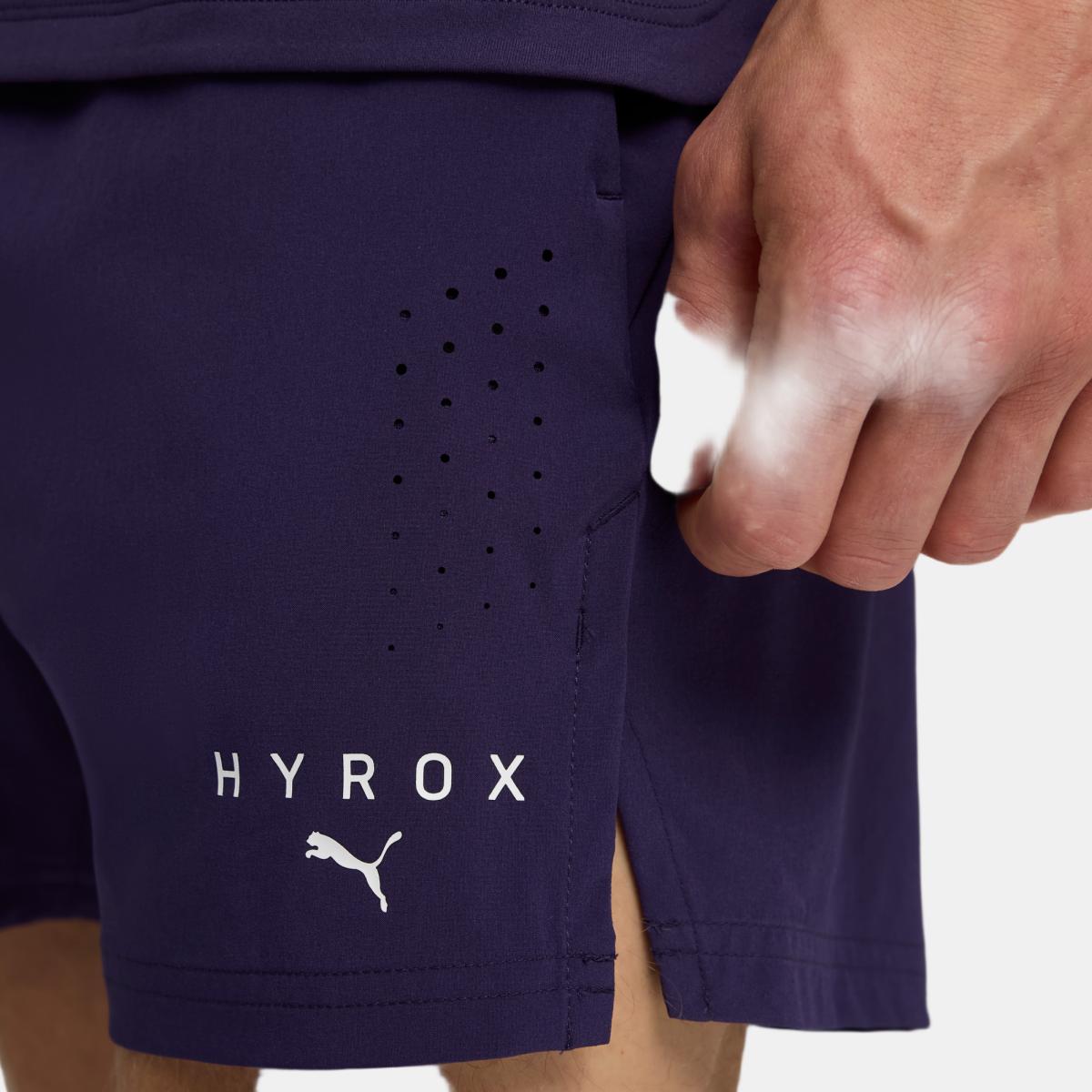 Calções de Training de Homem X HYROX DRYELITE - 5" Roxo-3