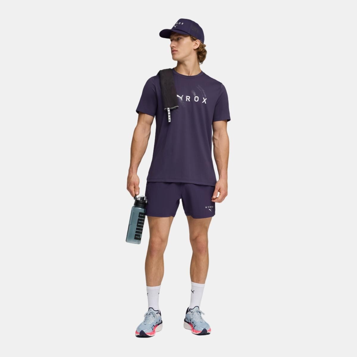Calções de Training de Homem X HYROX DRYELITE - 5" Roxo-5