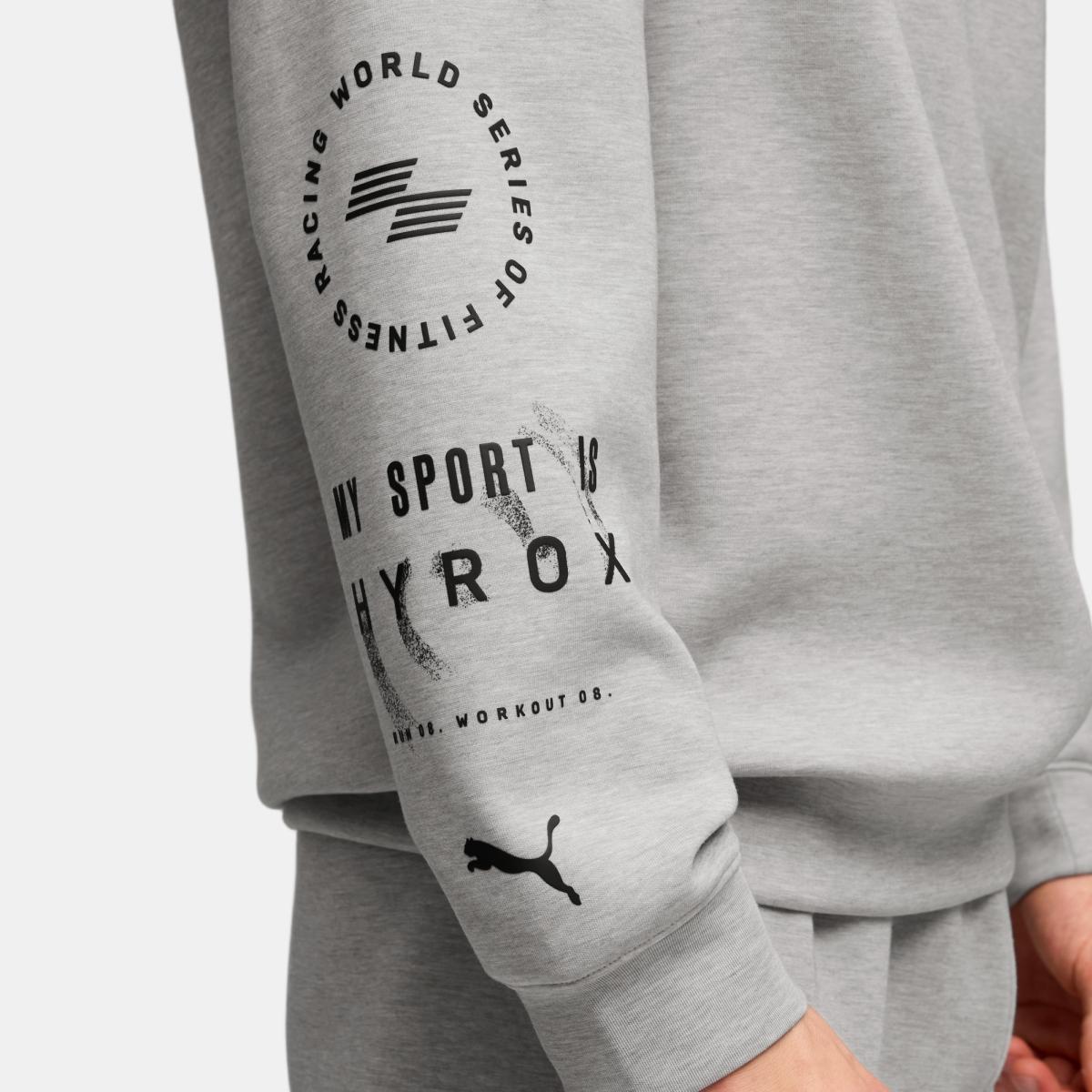 Sweatshirts Casual DE Homem X HYROX CLOUDSPUN Cinzento-4
