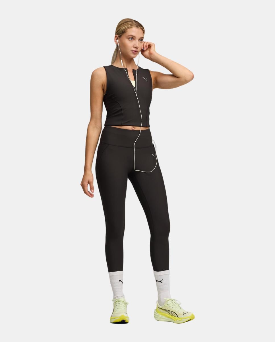 Leggings Compridas de Running de Mulher DREAMRUN 7/8th Tight Preto-3