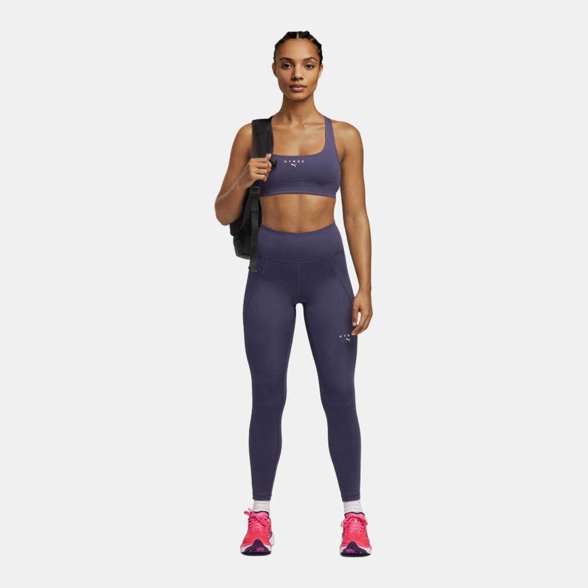 Leggings Compridas de Training de Mulher X HYROX ESS TIGHT Roxo-3