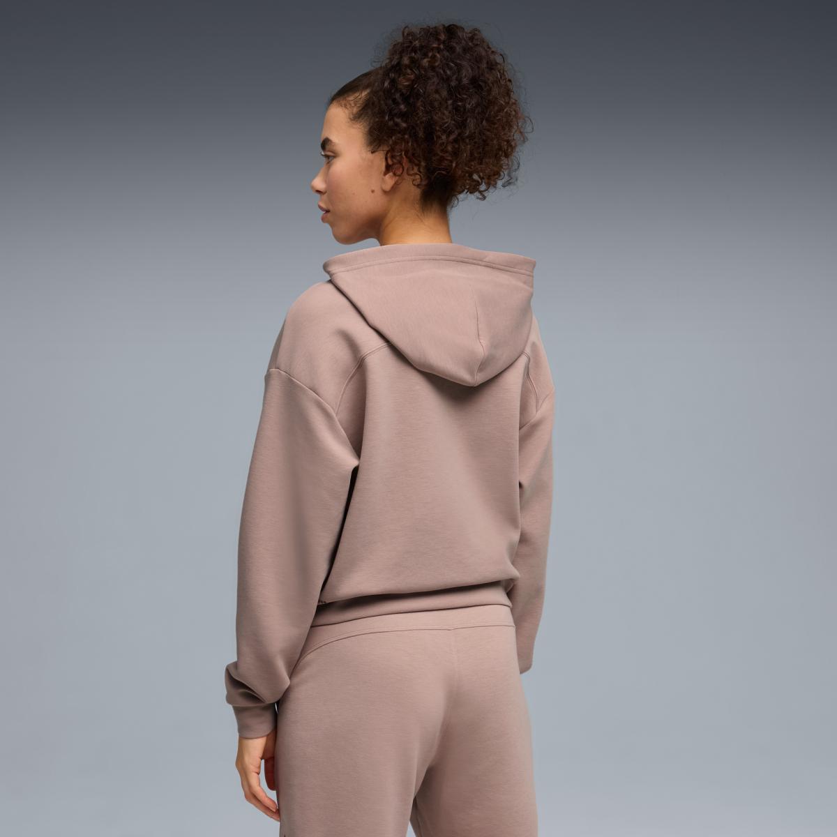 Casaco de Training de Mulher Cloudspun FZ Castanho-2