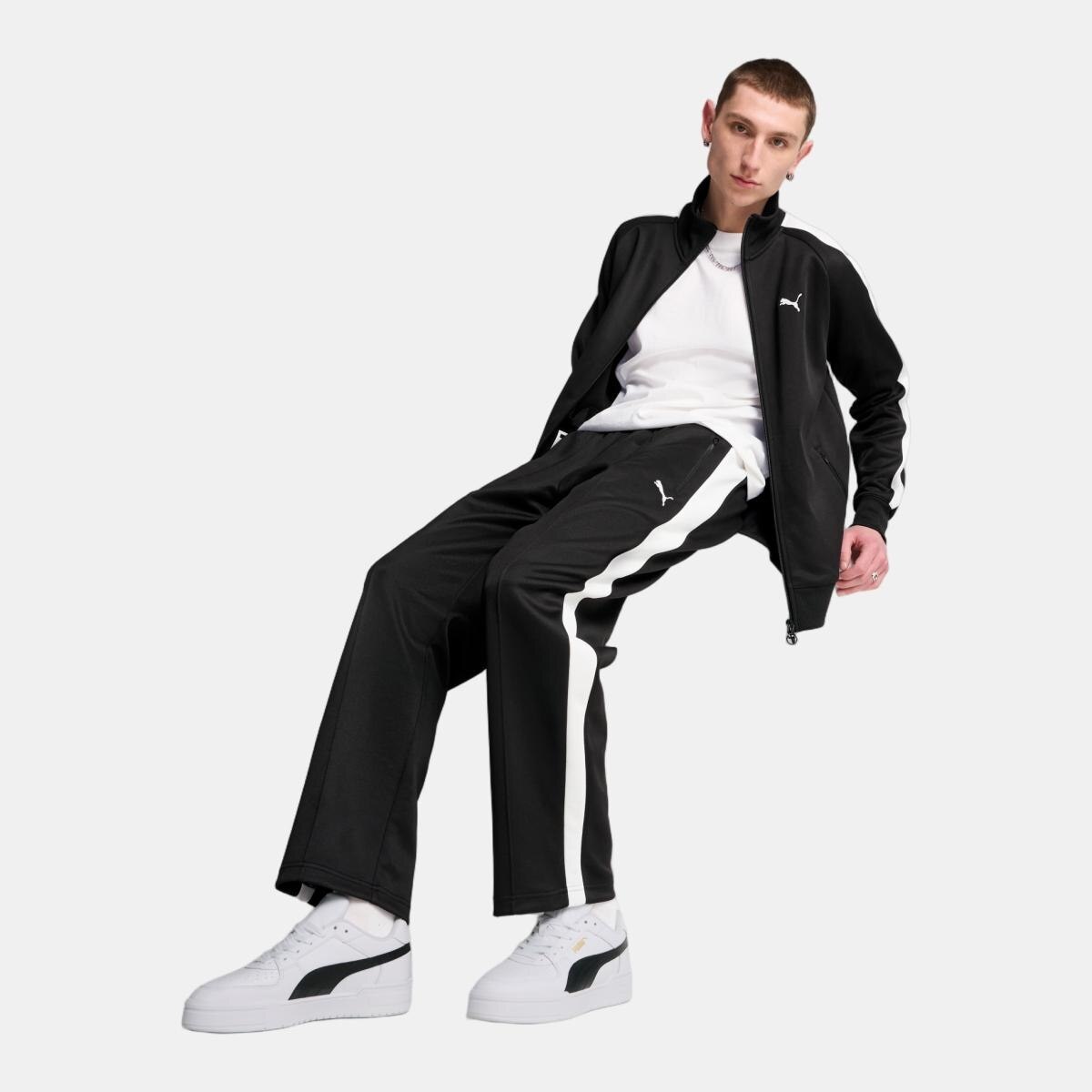 Casacos Casual de Homem T7 ALWAYS ON Track Preto-3