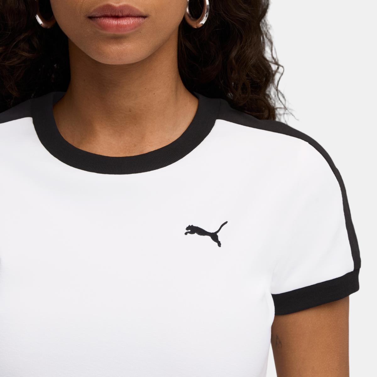 T-shirt Casual de Mulher T7 Slim Branco-4