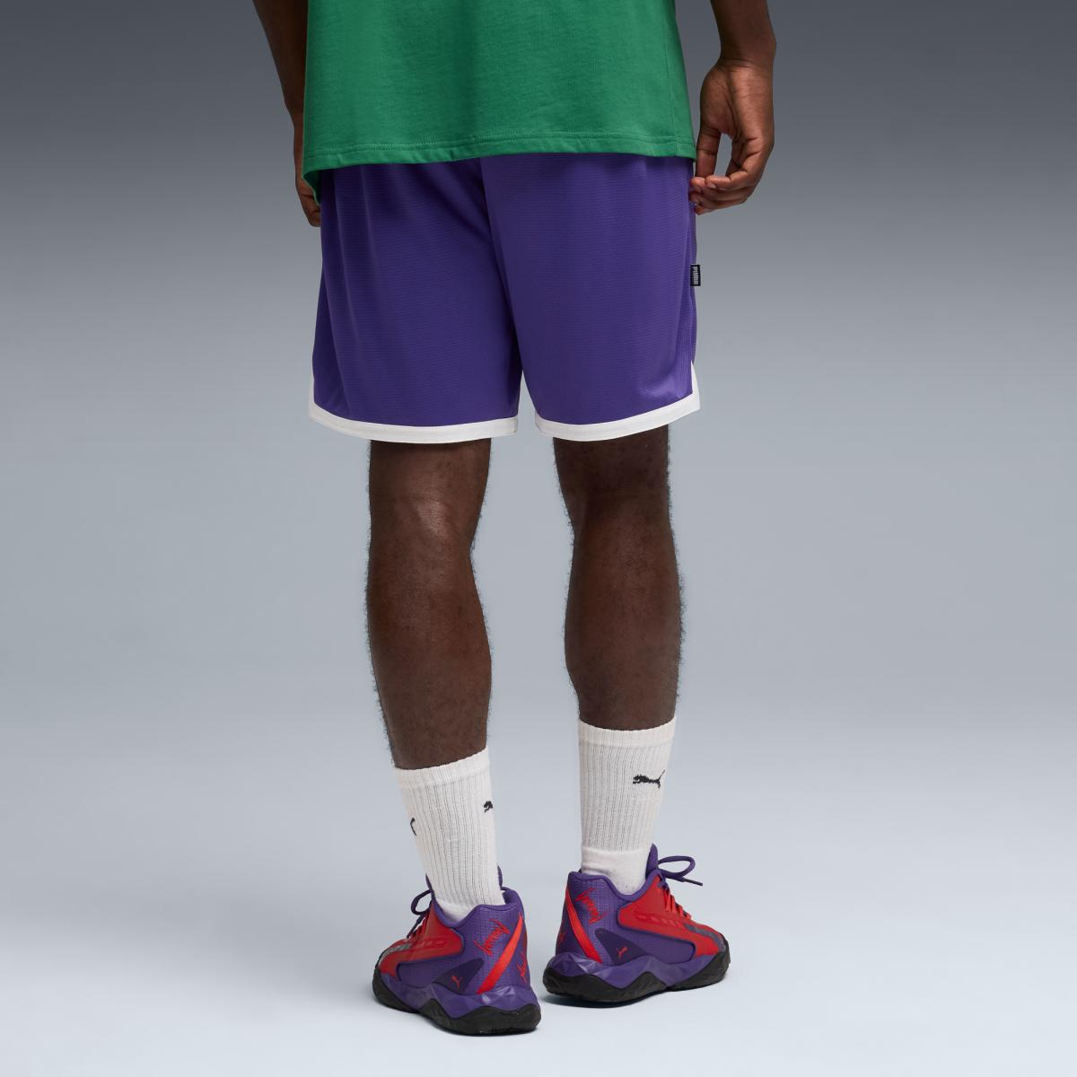 Calças de Basquetebol de Homem Jr Varsity Basketball Roxo-2