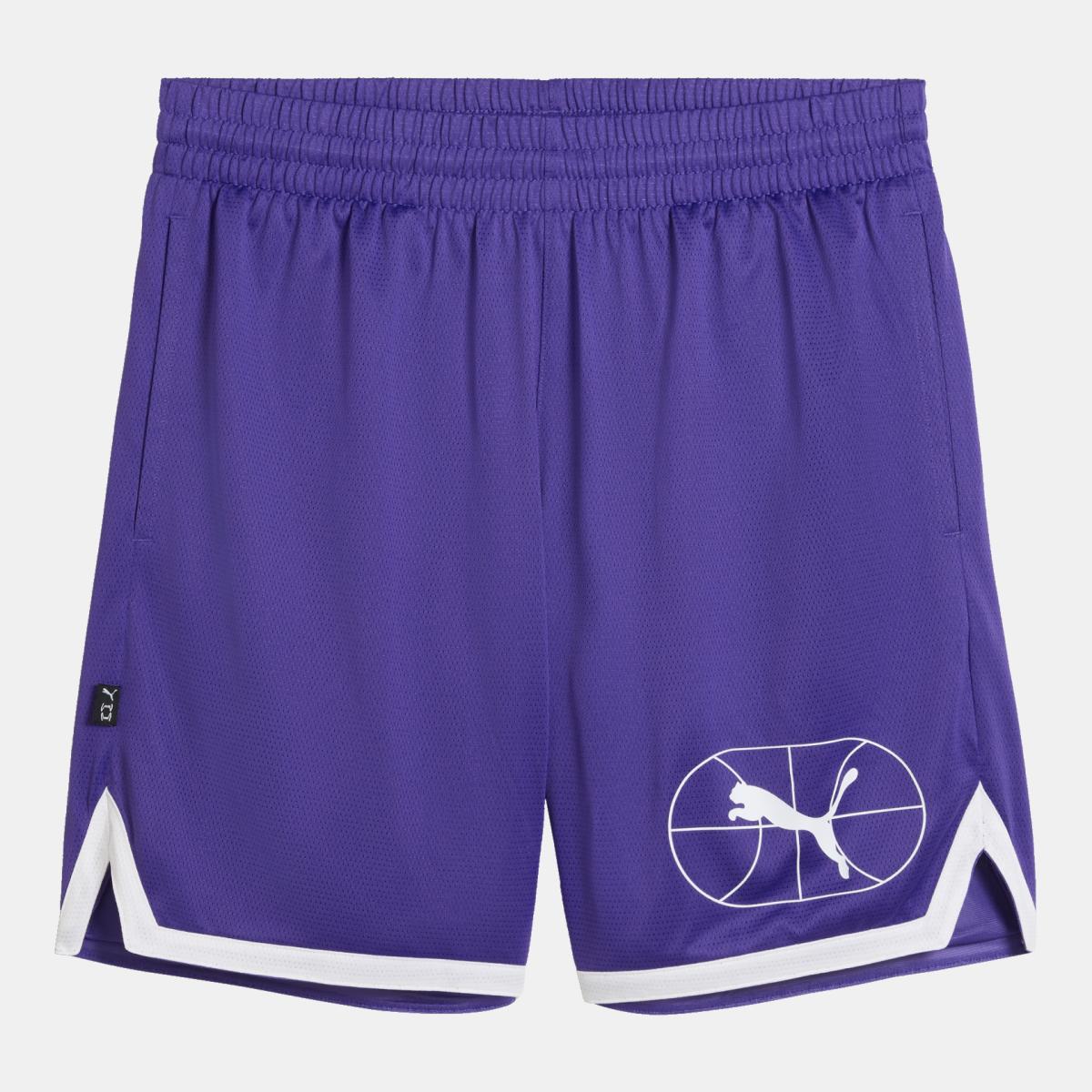 Calças de Basquetebol de Homem Jr Varsity Basketball Roxo-4