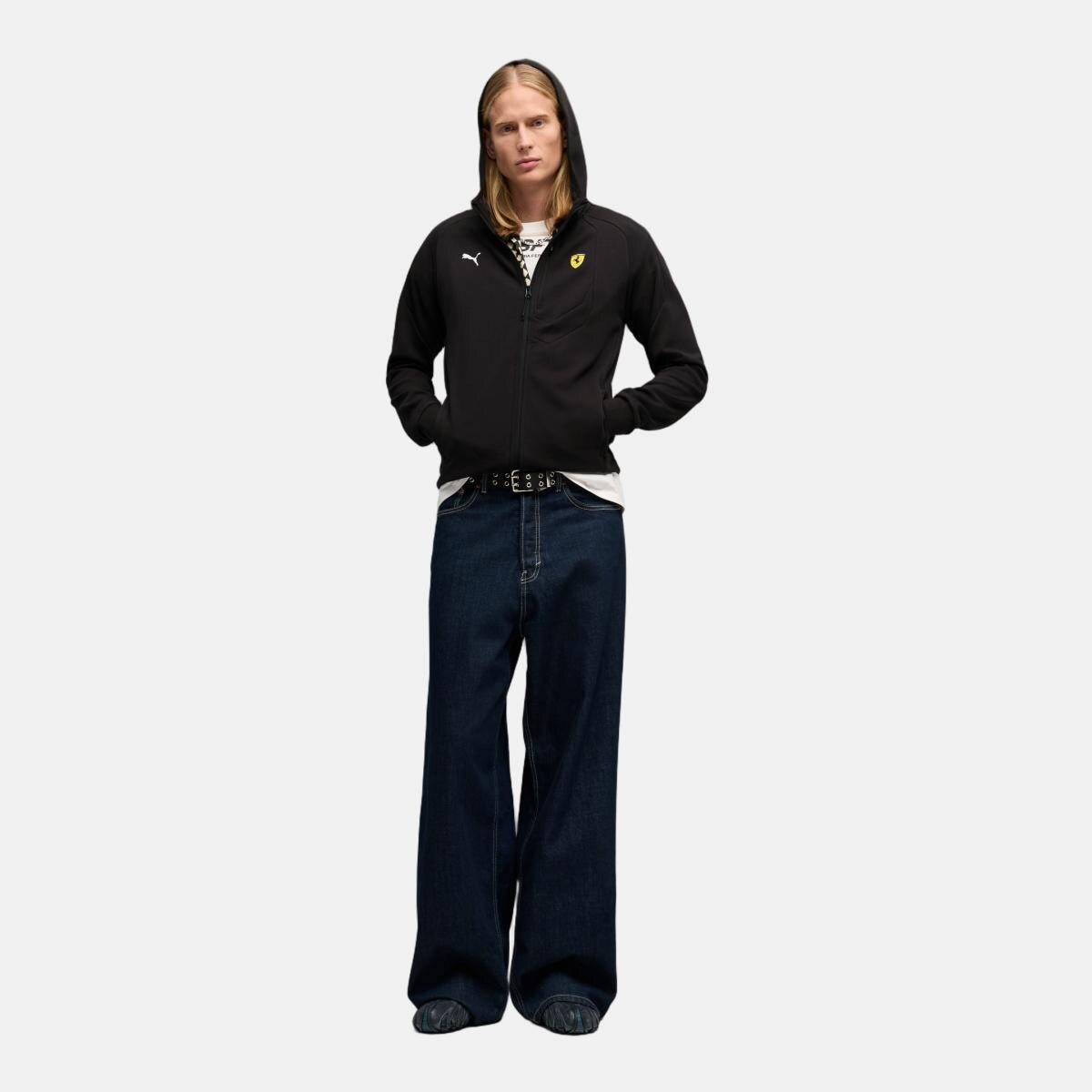 Casacos Casual de Homem Ferrari HDD PM1 Sweat Preto-3