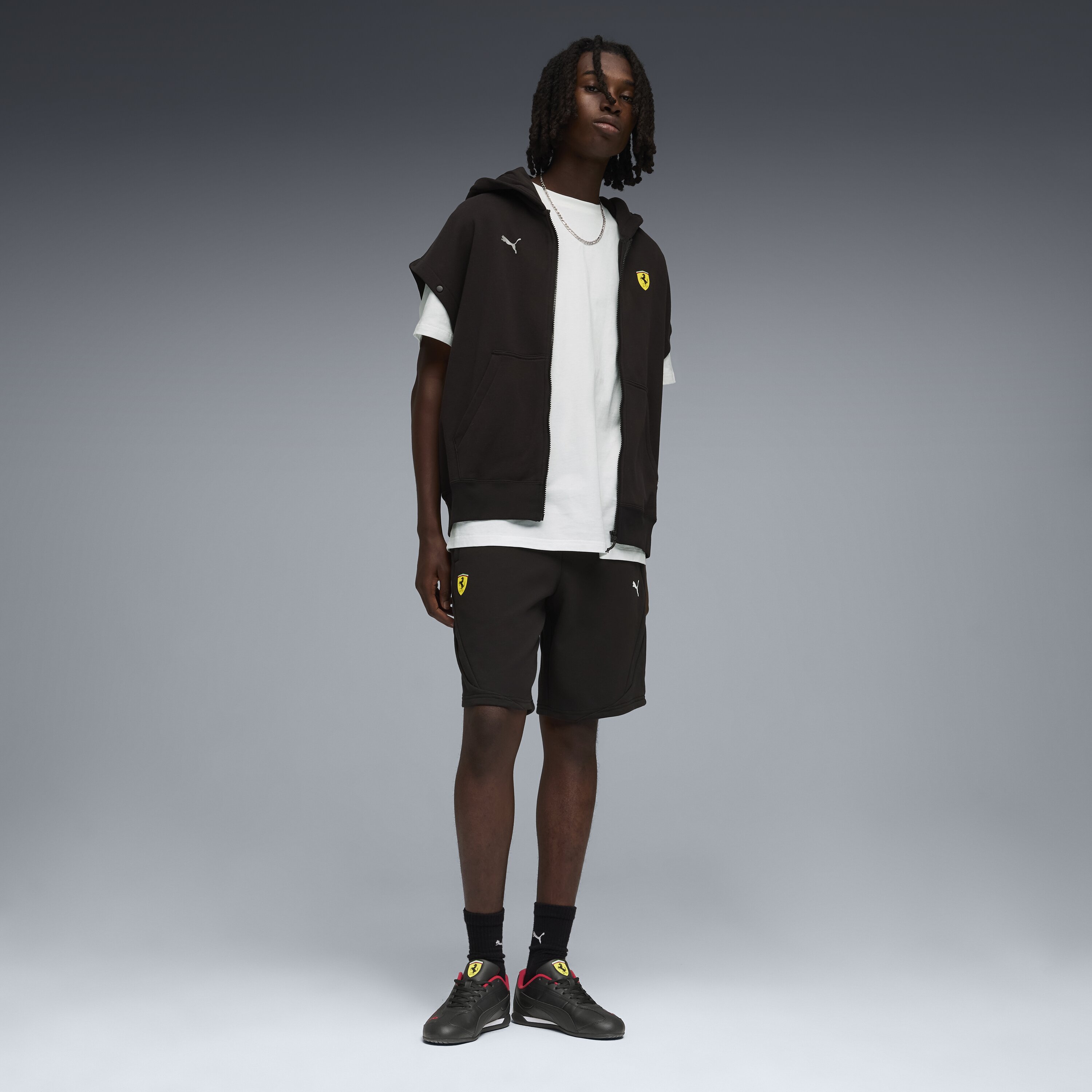 Calções Casual de Homem Ferrari PM1 Sweat Preto-3