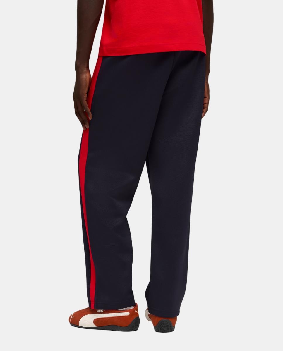 Calças Compridas Casual de Homem T7 Relaxed Big Catack Azul-4