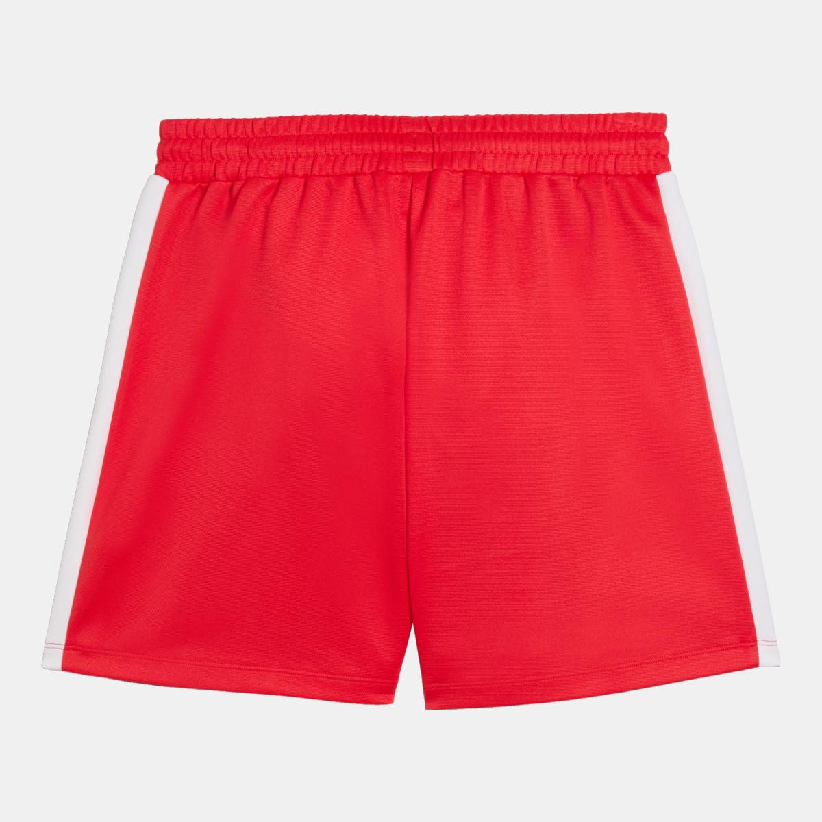 Calções Casual de Mulher T7 Relaxed Pintuck Vermelho-7