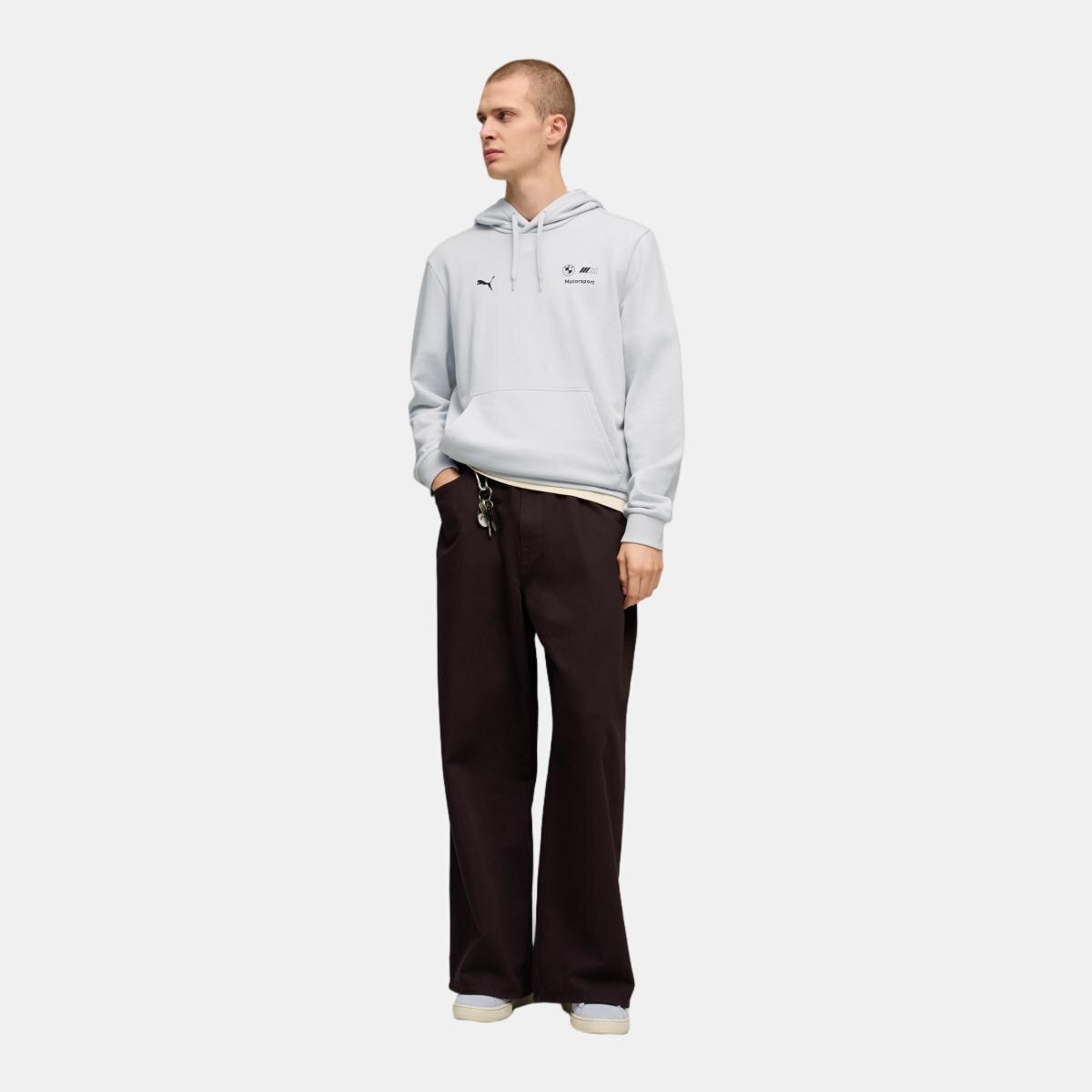 Sweatshirts Casual de Homem BMW MMS Ess Ft Branco-3