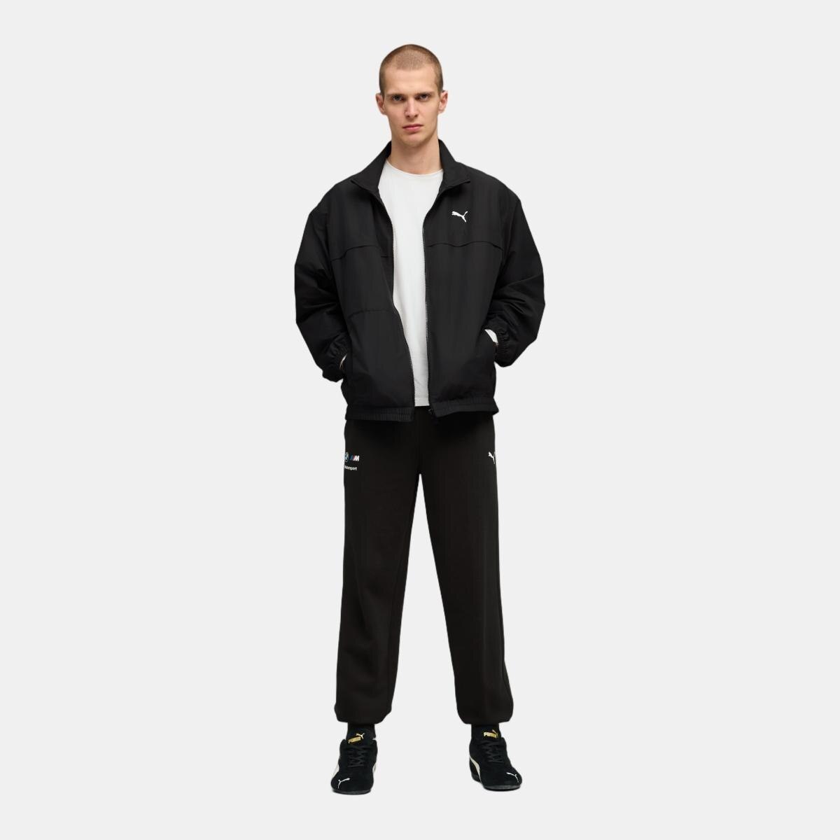 Calças Compridas Casual de Homem BMW MMS Ess Ft Preto-3