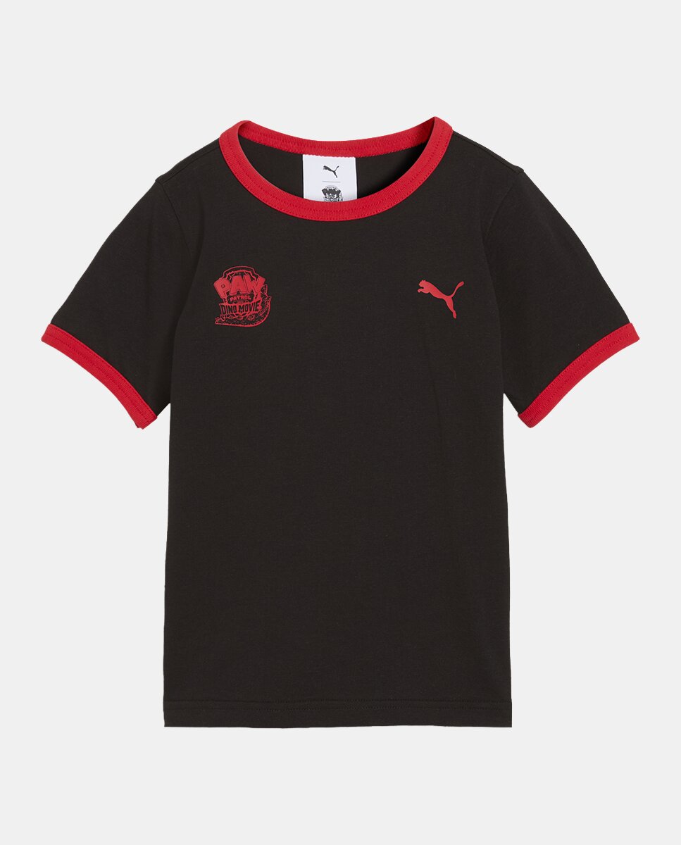 T-shirt Casual de Menino X Paw Patrol Ringer Preto-3