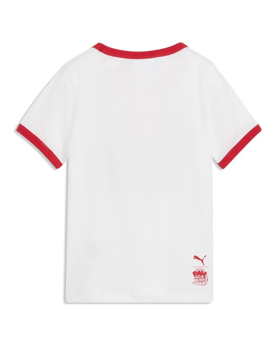 T-shirt Casual de Menino X Paw Patrol Ringer Branco-4