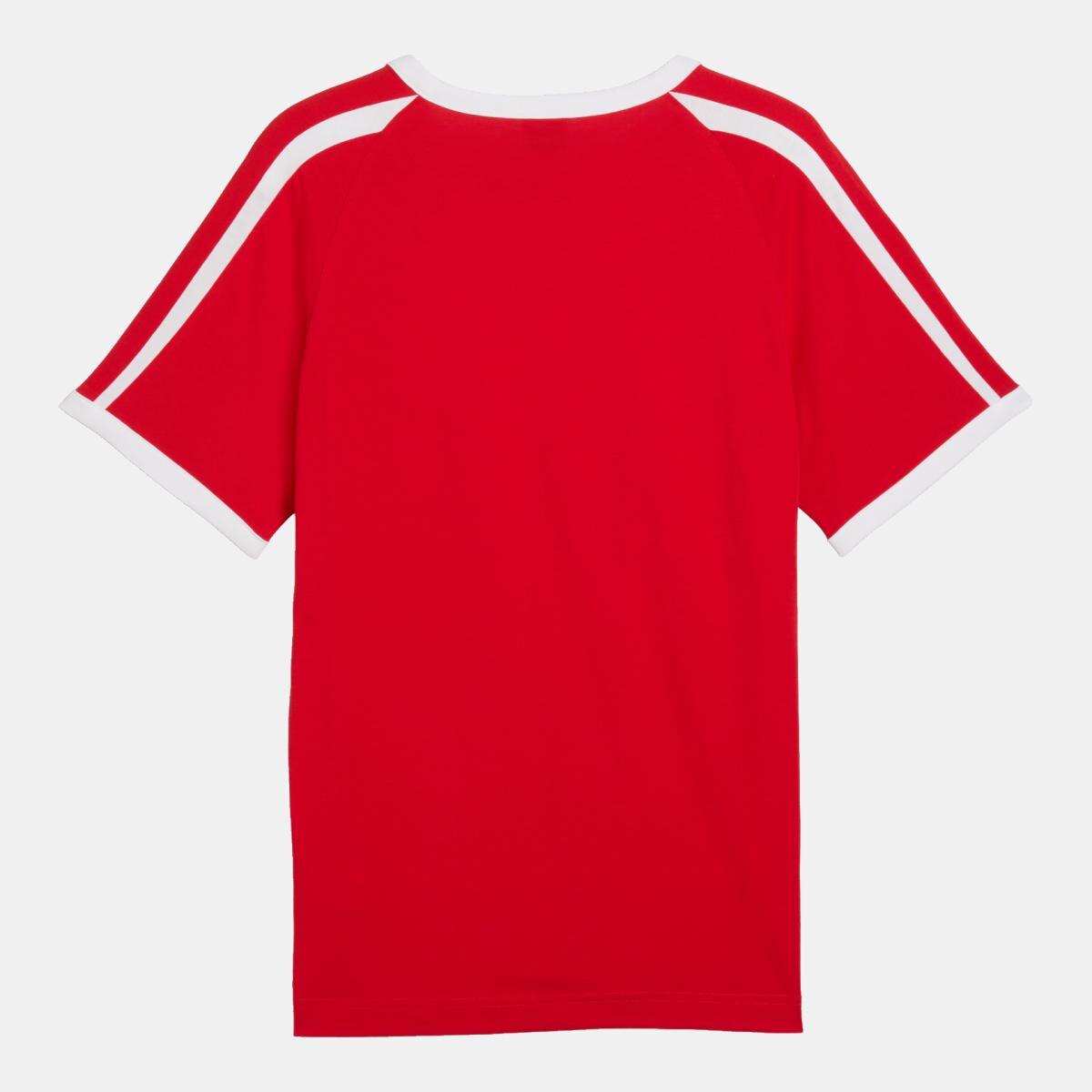 T-shirt Casual de Homem T7 Big Cat Ringer Vermelho-7