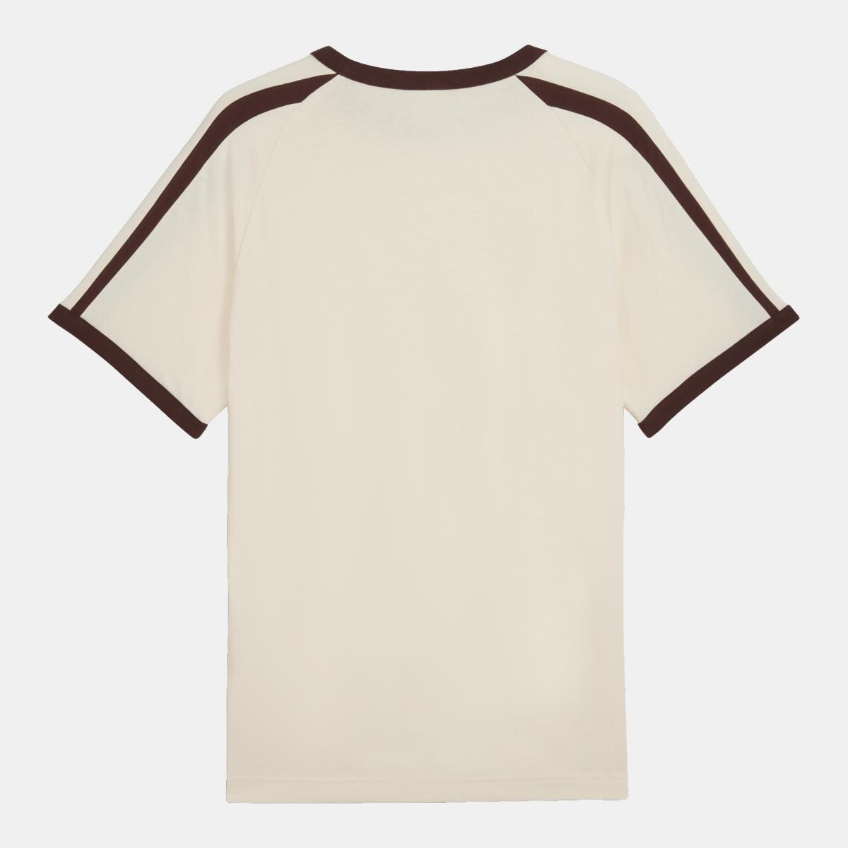 T-shirt Casual de Homem T7 Big Cat Ringer Branco-5