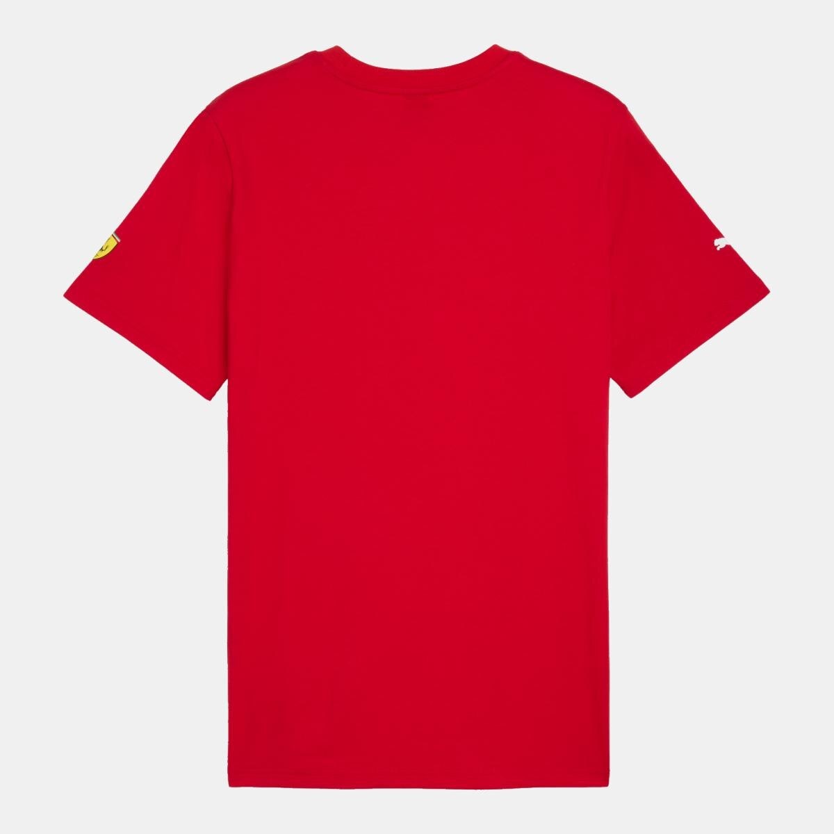 T-shirt Casual de Homem Ferrari Tonal Shield Vermelho-4
