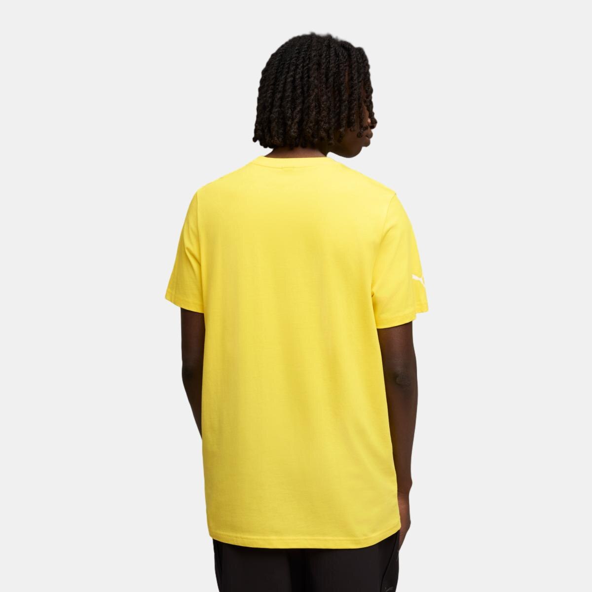 T-shirt Casual de Homem Ferrari Tonal Shield Amarelo-2