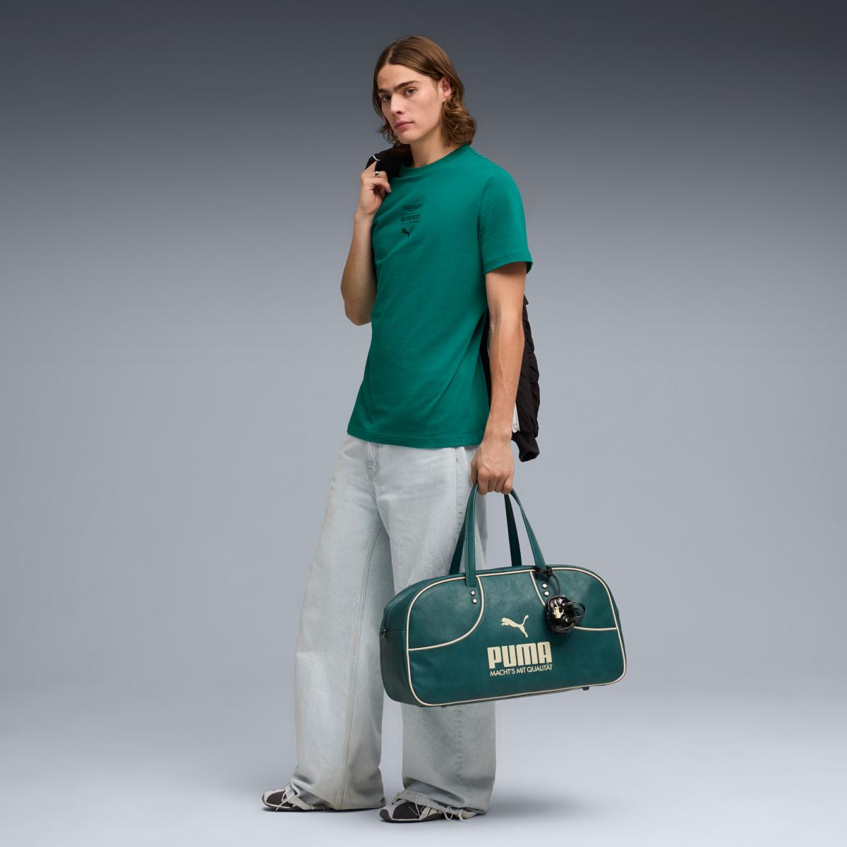 T-shirt Casual de Homem AMF1 Essential Logo 1 Verde-3