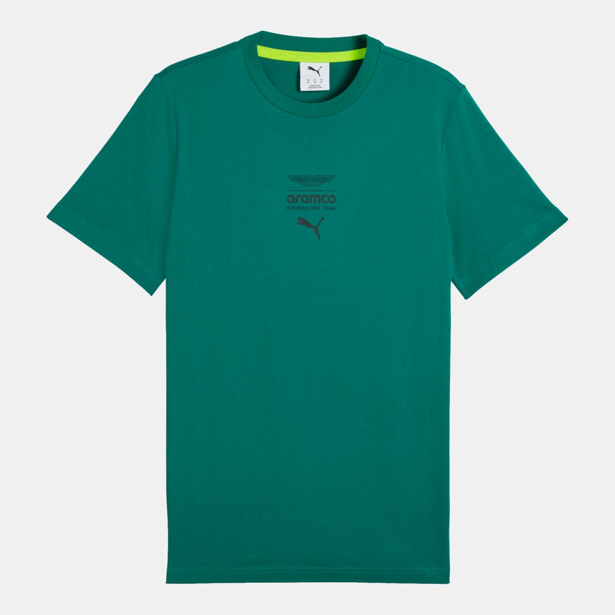 T-shirt Casual de Homem AMF1 Essential Logo 1 Verde-4