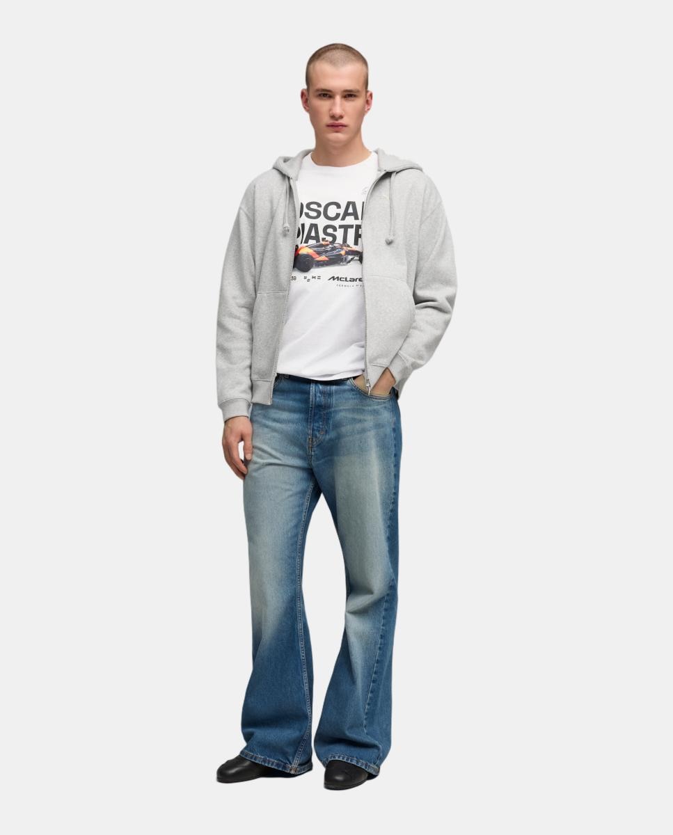T-shirt Casual de Homem McLaren Driver2 Cinzento-3