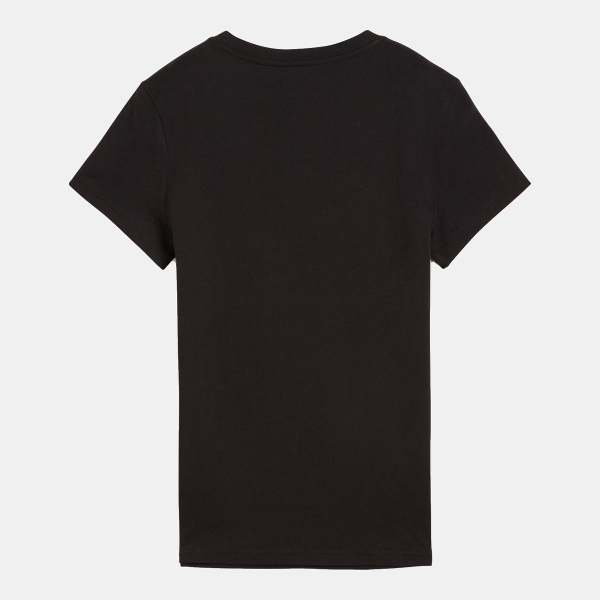 T-shirt Casual de Mulher ESS No. 1 Logo Preto-5