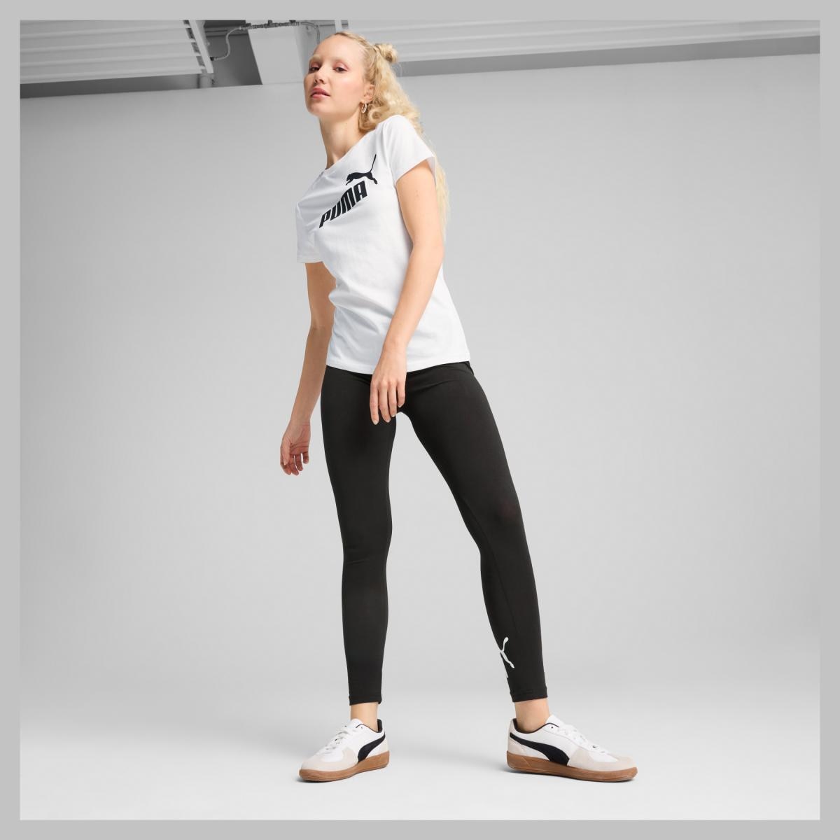 T-shirt Casual de Mulher ESS No. 1 Logo Branco-3