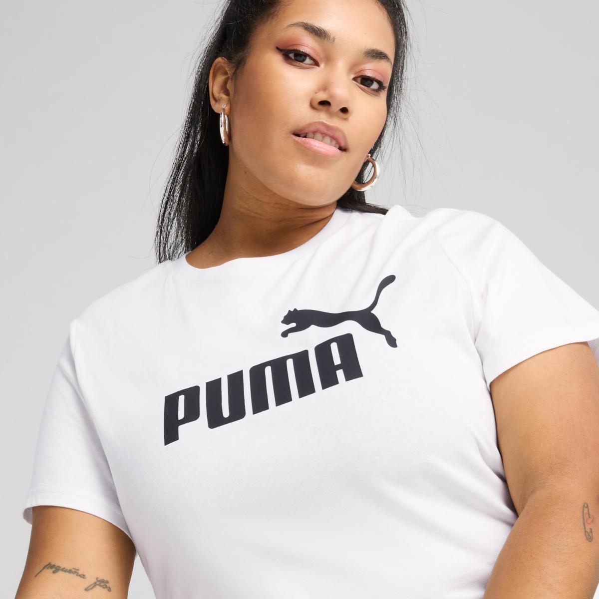T-shirt Casual de Mulher ESS No. 1 Logo Branco-5