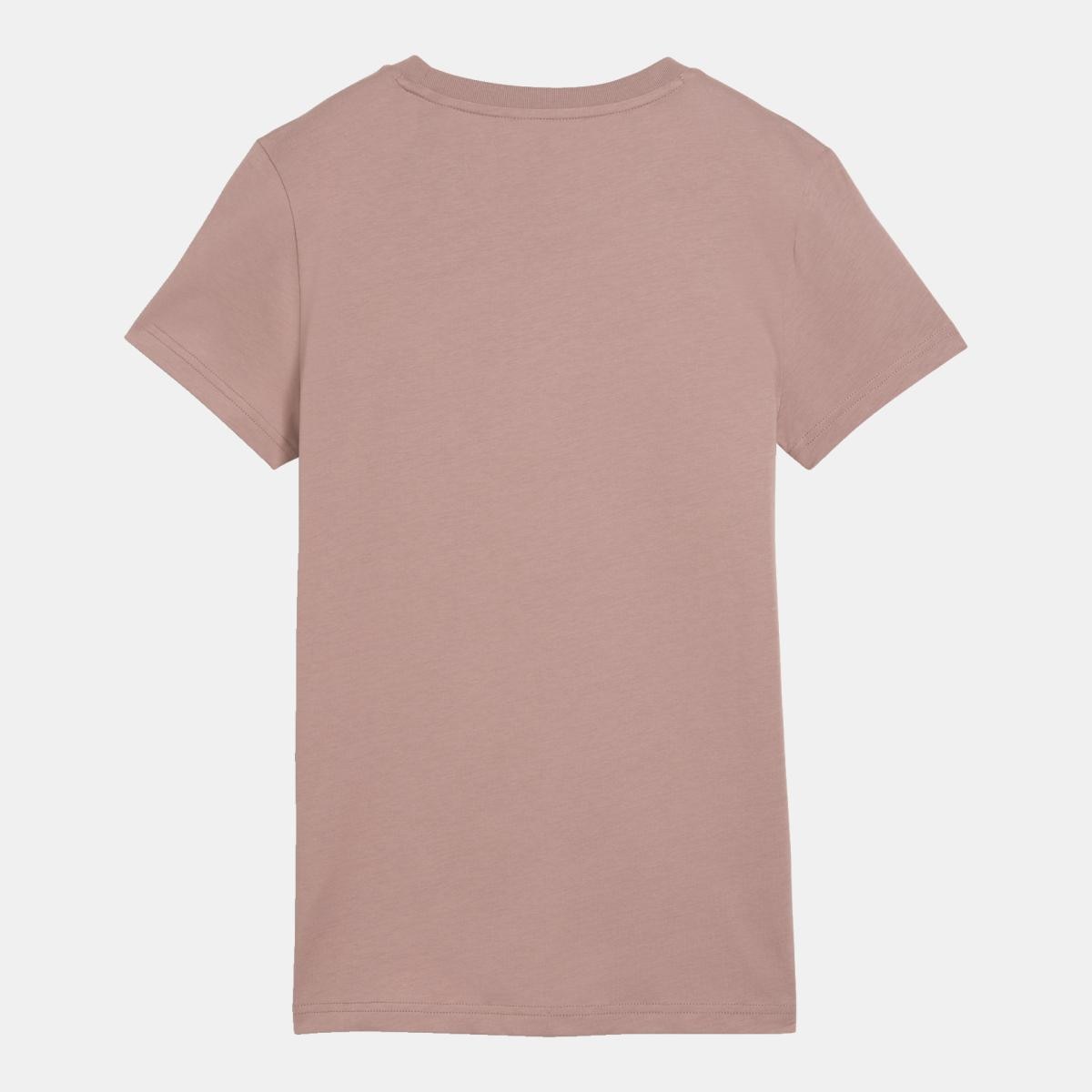 T-shirt Casual de Mulher ESS Small No. 1 Logo (s) Castanho-2