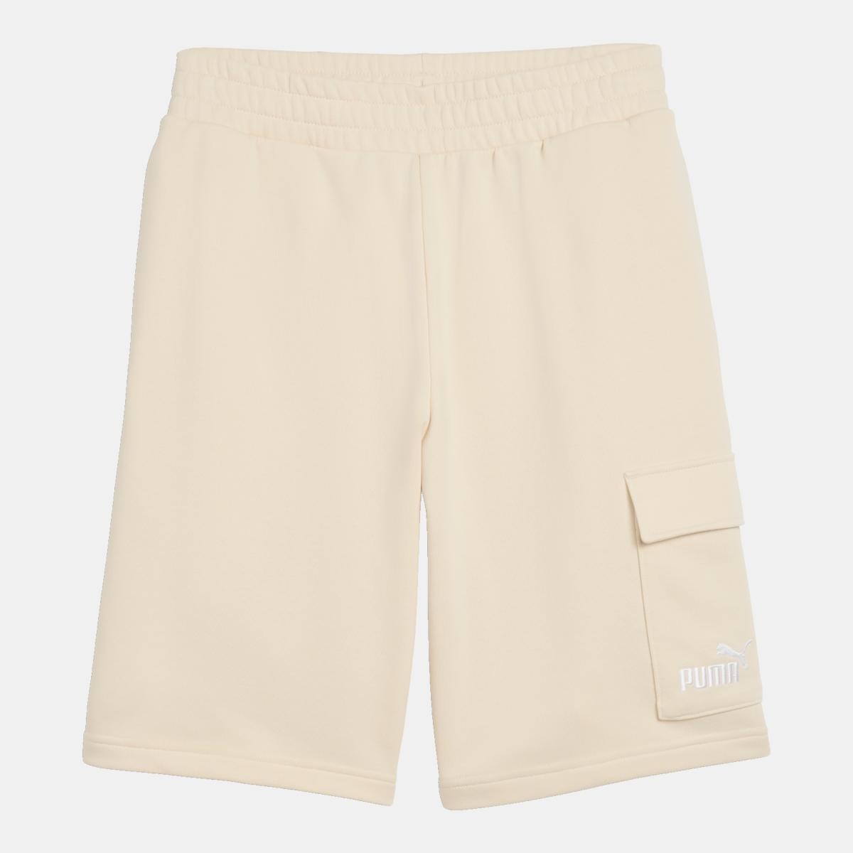 Calções Casual de Homem ESS No. 1 Logo Cargo Branco-4